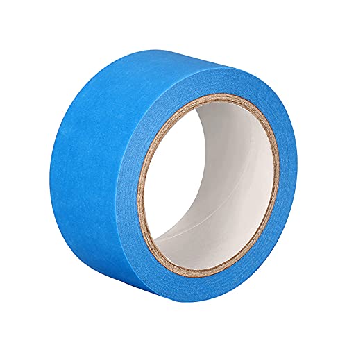 48mm Wide Low Temp Blue Painters Tape for 3D Printing - Clean Release, No Residue, Easy Removal | Perfect for 3D Printer Bed Adhesion & Print Removal | Ideal for ABS, PLA, PETG Filaments