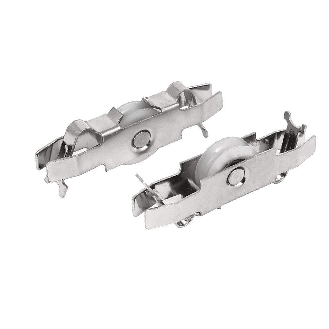 X-DREE 8mm Glass Sliding Door Rollers - Heavy Duty Clamp Wheels & Pulleys (2 Pack) for Smooth Sliding Glass Doors - Perfect for Shower Enclosures, Cabinet Doors & Room Dividers