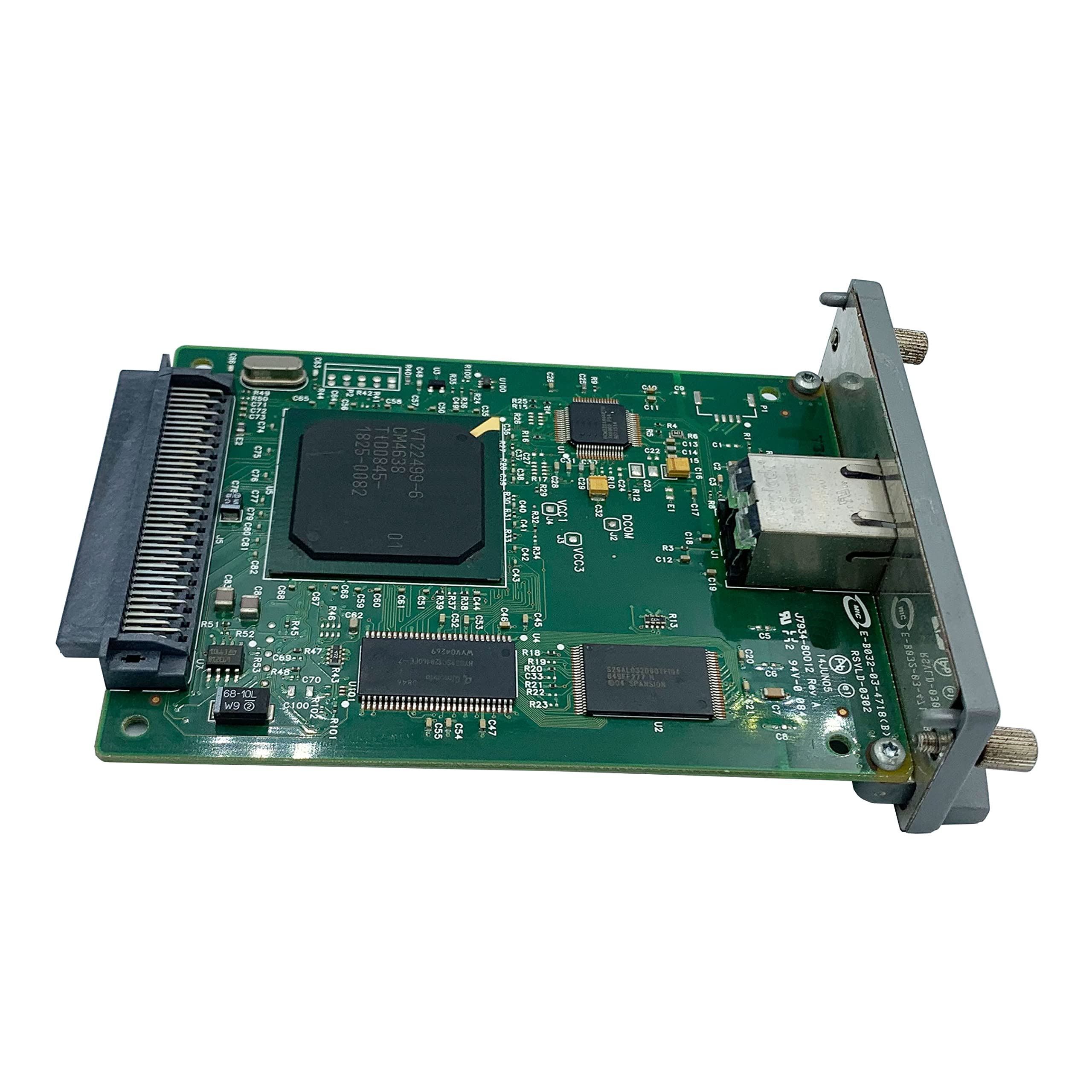 HP JetDirect 620N J7934A J7934G Ethernet Internal Print Server Network Card - Compatible with HP 4200/4250/5500/5550/3005/5200/2100/2200/2400 Printers - Office & Home Network Printing Solution