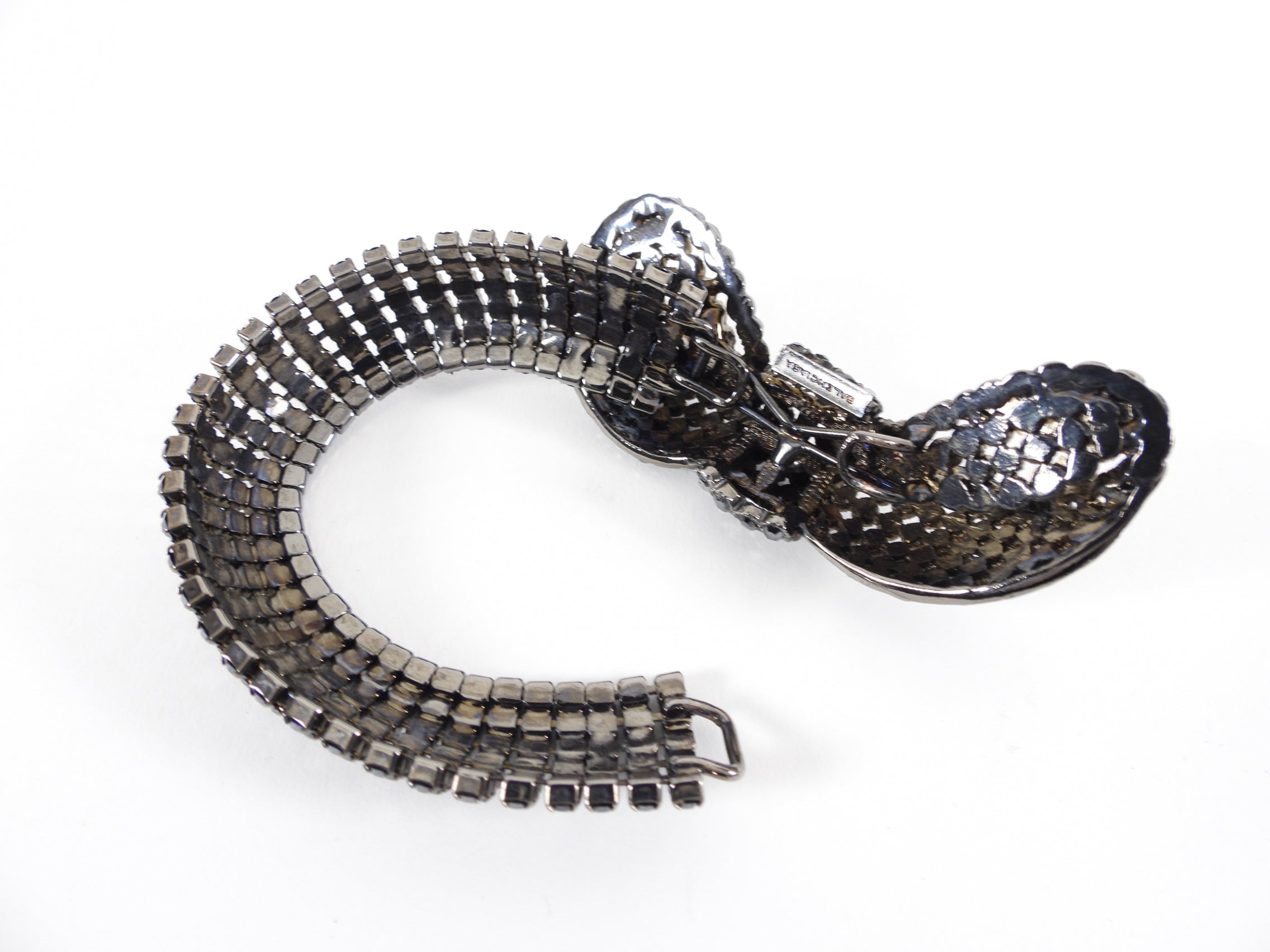 Balenciaga Editions Winter 1967 Rhinestone Bow Bracelet - Elegant Vintage Jewelry for Women | Perfect for Parties, Weddings & Special Occasions