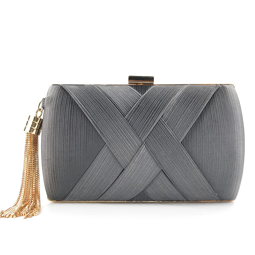 JIAJIA 3294 Women's Evening Clutch Purse - Elegant Envelope Handbag with Tassel for Wedding, Party & Special Occasions | Perfect Bridal Accessory & Formal Event Bag