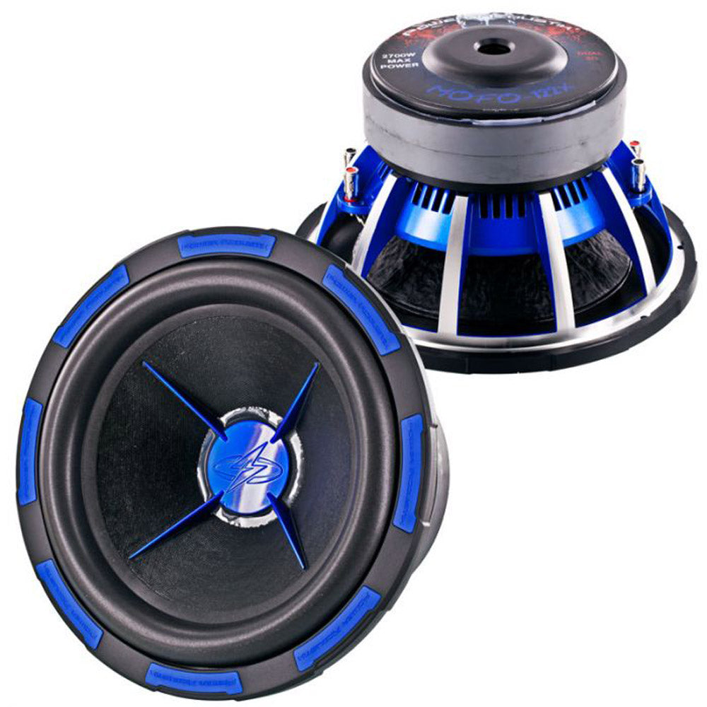 Power Acoustik MOFO 122X 12 Inch Dual 2 Ohm MOFO Series Car Subwoofer - High Performance Bass for Car Audio Systems & Truck Sound Upgrades