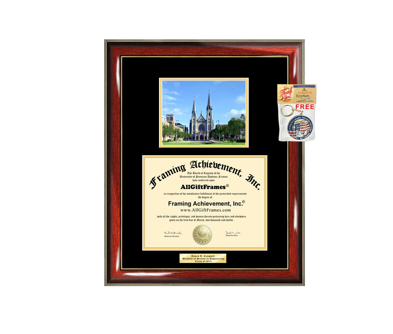 Marquette University Diploma Frame - Custom Engraved Graduation Gift for Bachelor, Masters, MBA, PhD & Doctorate Degrees | Display Your Academic Achievement in Style | Perfect for Office, Home Decor or Graduation Party Display