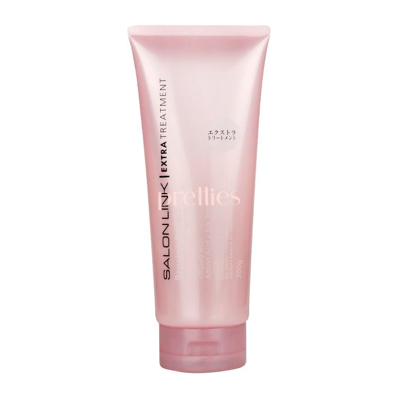 Kumano Yushi Salon Link Extra Treatment Hair Repair & Protect Conditioner 300g (Pink) - Deep Nourishment for Damaged Hair at Home or Salon