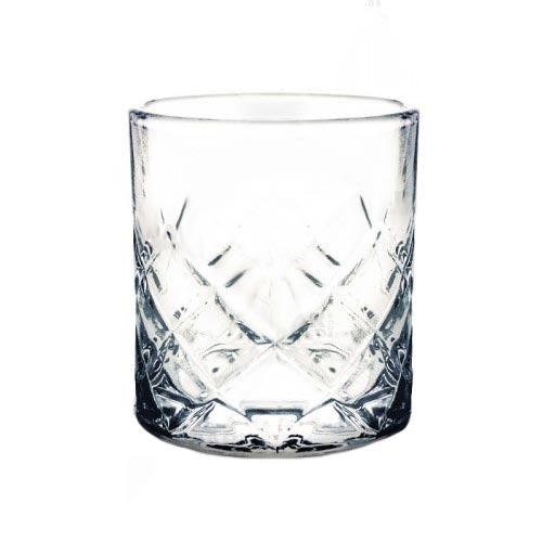 BarConic® 8 oz Japanese Diamond Cut Whiskey Glasses - Set of 4 Premium Crystal Clear Old Fashioned Cocktail Tumblers for Scotch, Bourbon, Whisky & Iced Drinks - Perfect for Home Bar, Gifts & Entertaining