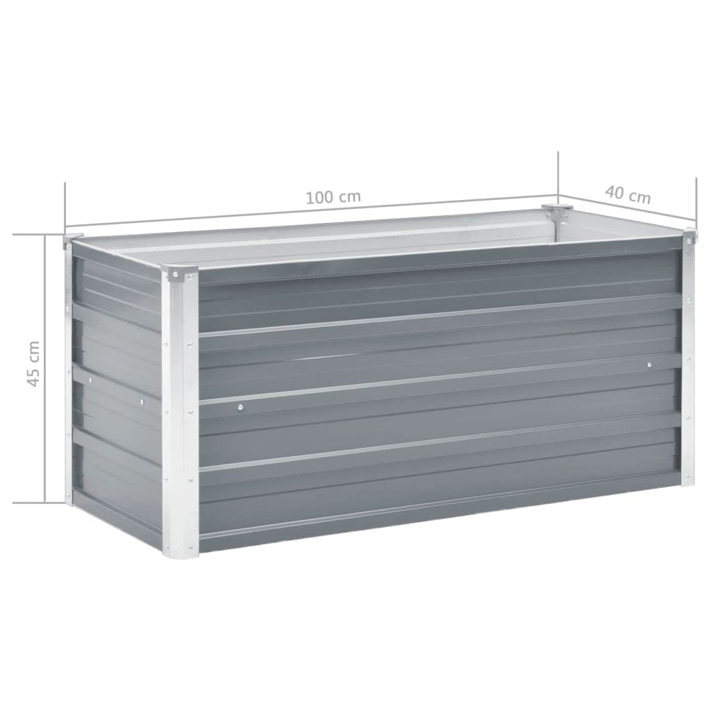 Galvanized Steel Raised Garden Bed Planter Box 39.4