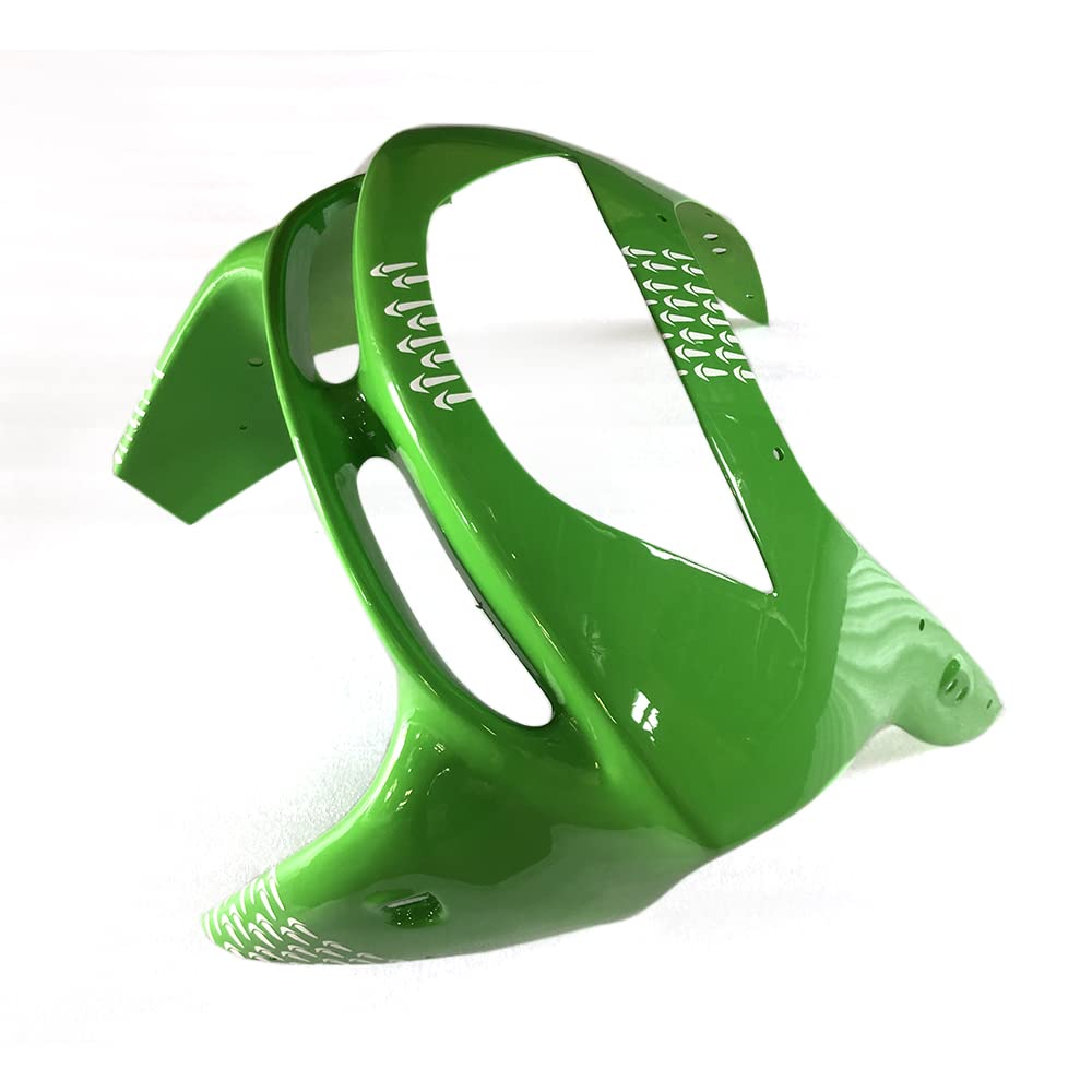 FLPRO Motorcycle Full Fairing Kit for Kawasaki ZX-6R 636 (1998-1999) | ABS Plastic Bodywork | Glossy Green Black Edition | Perfect for Racing & Street Riding