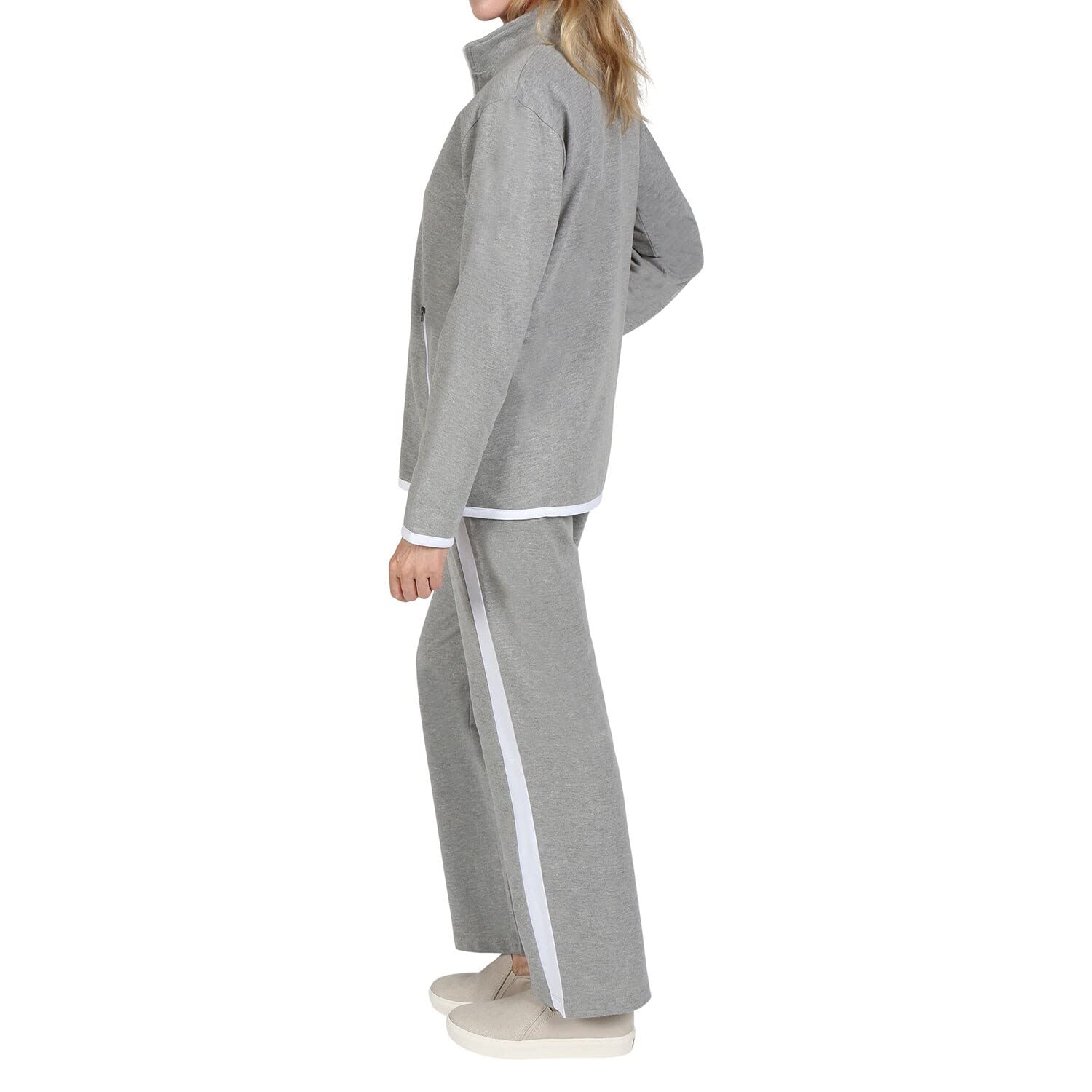 CATALOG CLASSICS Women's 2-Piece Sweatsuit Set - Comfortable Jogger Pants & Matching Top for Casual Wear, Lounge, Yoga & Running