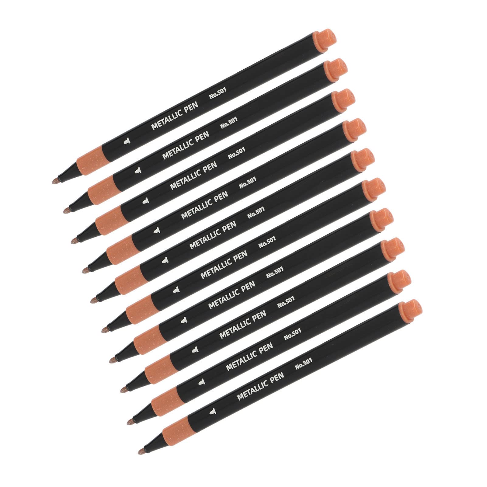 RTLR 10-Pack Soft Light Pink Ink Marker Pens - Glass & Fabric Markers for Writing on Glass, Stone, Fabric - Perfect for DIY Crafts, Window Decor, and Gift Wrapping