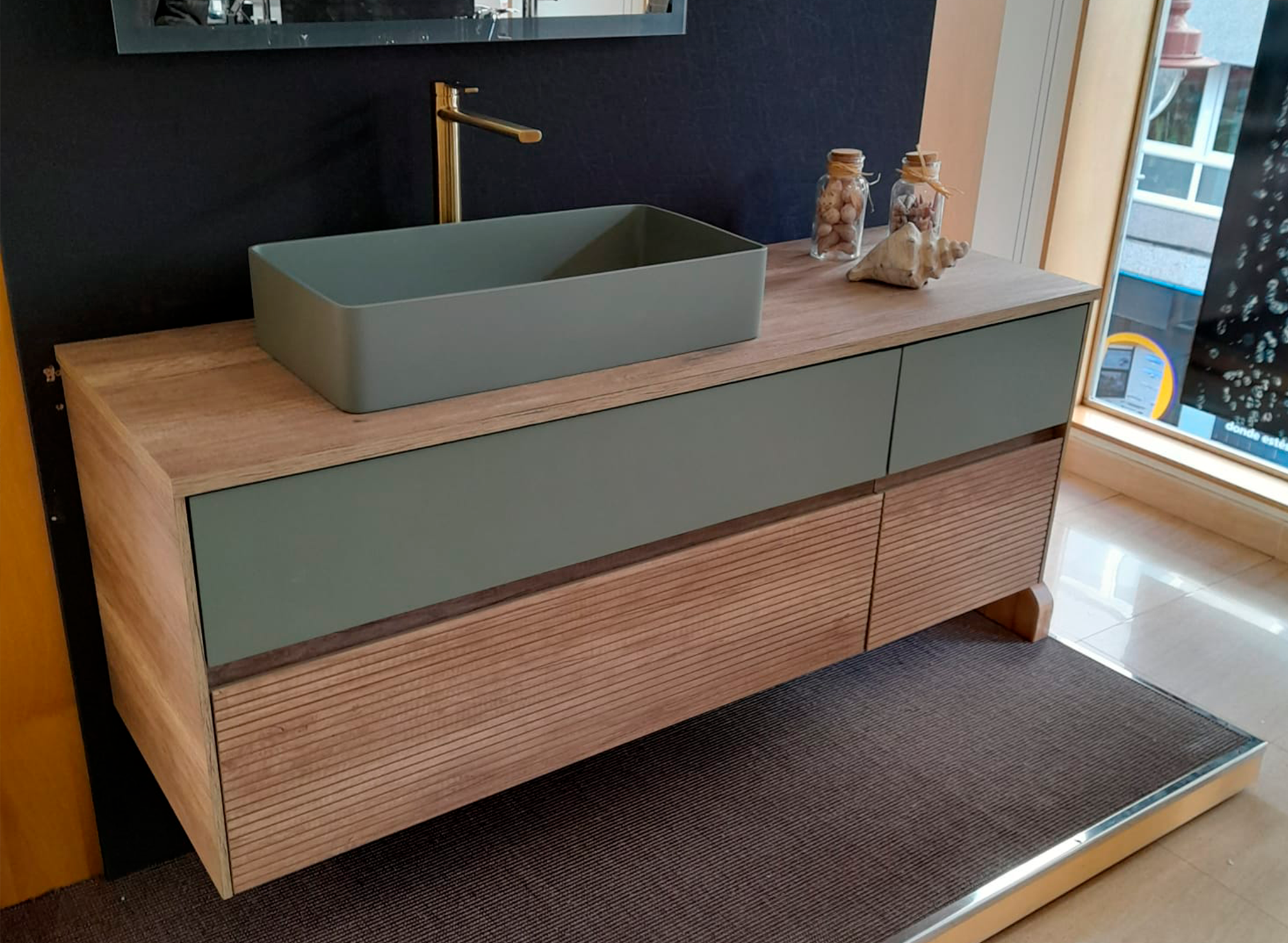 DAX Aeda Matt Vessel Rectangular Sink - Modern Stainless Steel Kitchen Sink for Contemporary Home & Restaurant Use