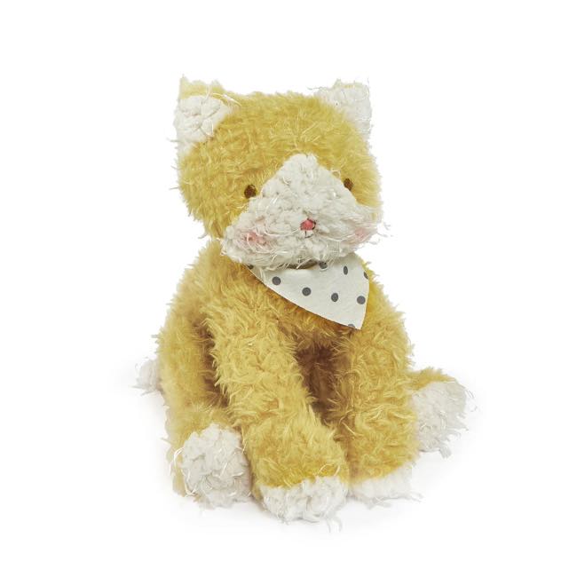 Bunnies By The Bay Farm Friends Alley Cat Plush Toy - Soft & Cuddly Stuffed Animal for Kids, Perfect for Nursery Decor, Birthday Gifts & Cuddle Companions
