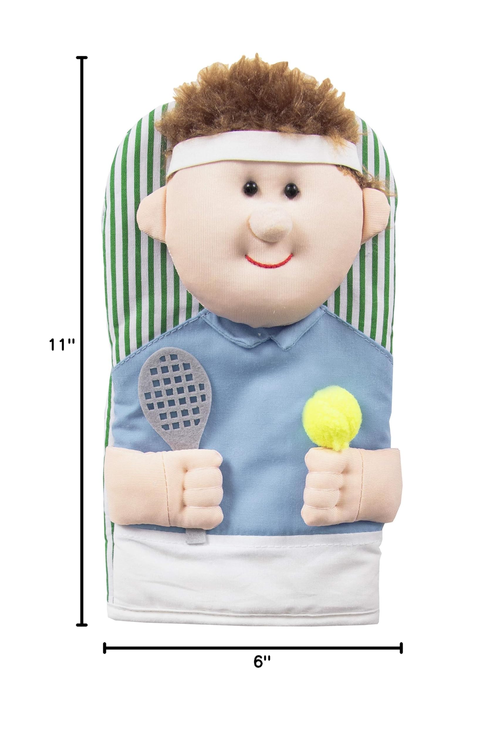 Ritz Kitchen Friends Novelty Cotton Oven Mitt - Heat Resistant & Non-Slip - Perfect Housewarming Gift for Men & Women - 6