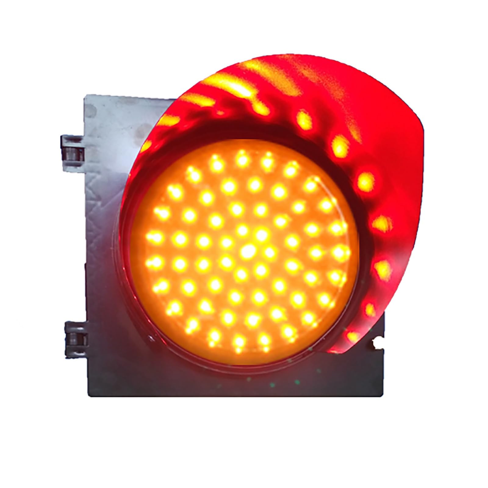 Industrial LED Traffic Light - Red Yellow Green Signal Light with PC Housing for Cafe, Bar, Club & Shop Warning Decoration | Wall Mount Stop Light for Traffic Control & Safety (300mm, Yellow) - Perfect for Road Safety, Construction Zones & Event Crowd Management