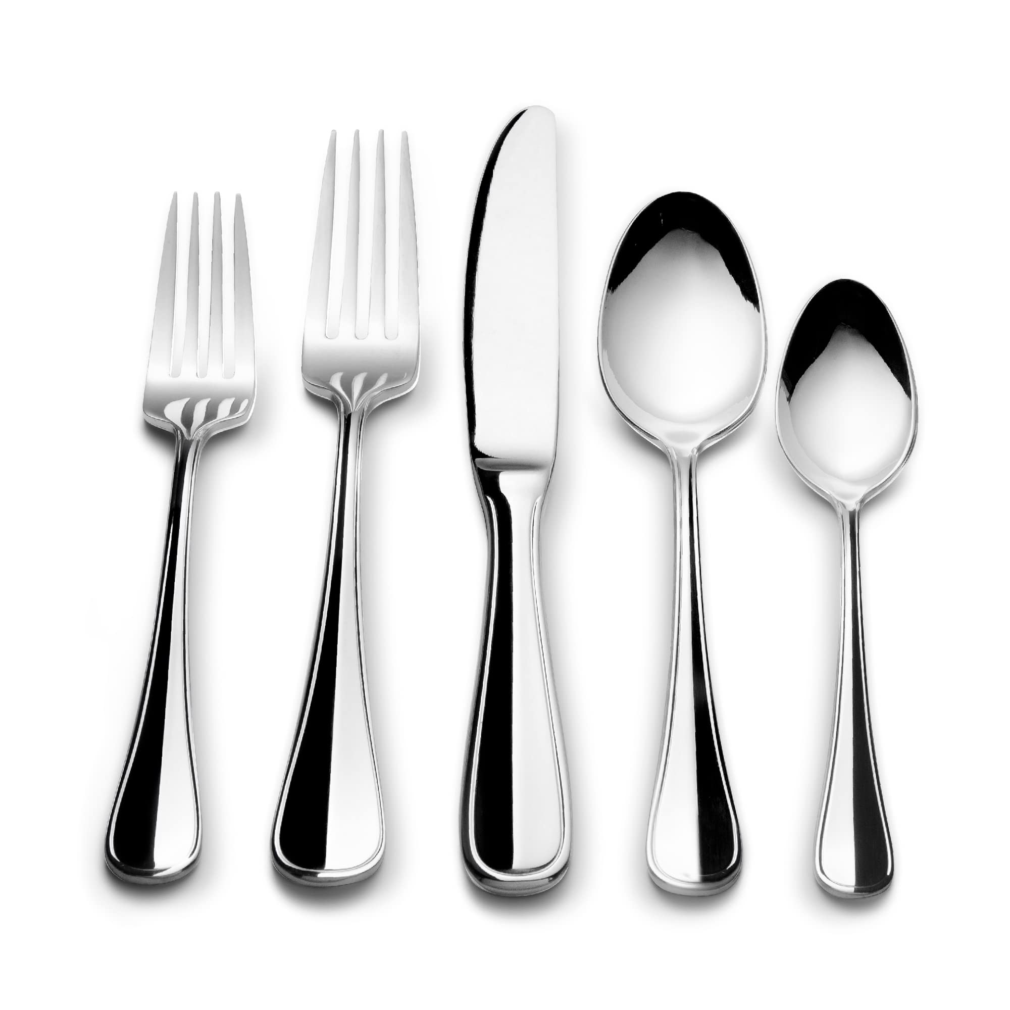 Premium CHEFS Flatware Set - 44-Piece Stainless Steel Cutlery for 8 People, Elegant Calais Design - Perfect for Dinner Parties, Weddings & Upscale Dining