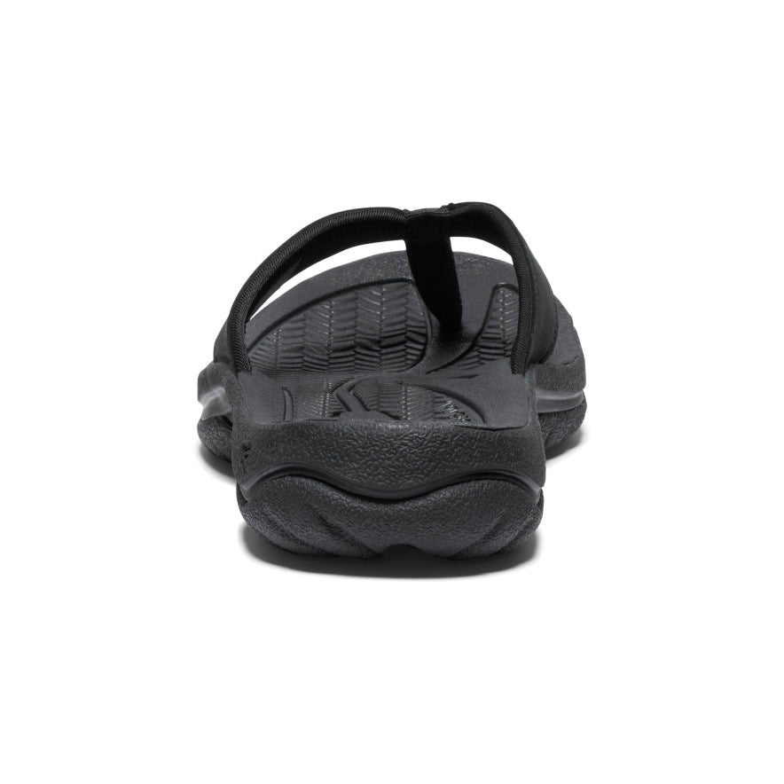 Women's Kona Leather Flip Flops - Comfortable Sandals for Summer | Black/Vapor | Perfect for Beach, Pool & Casual Outings