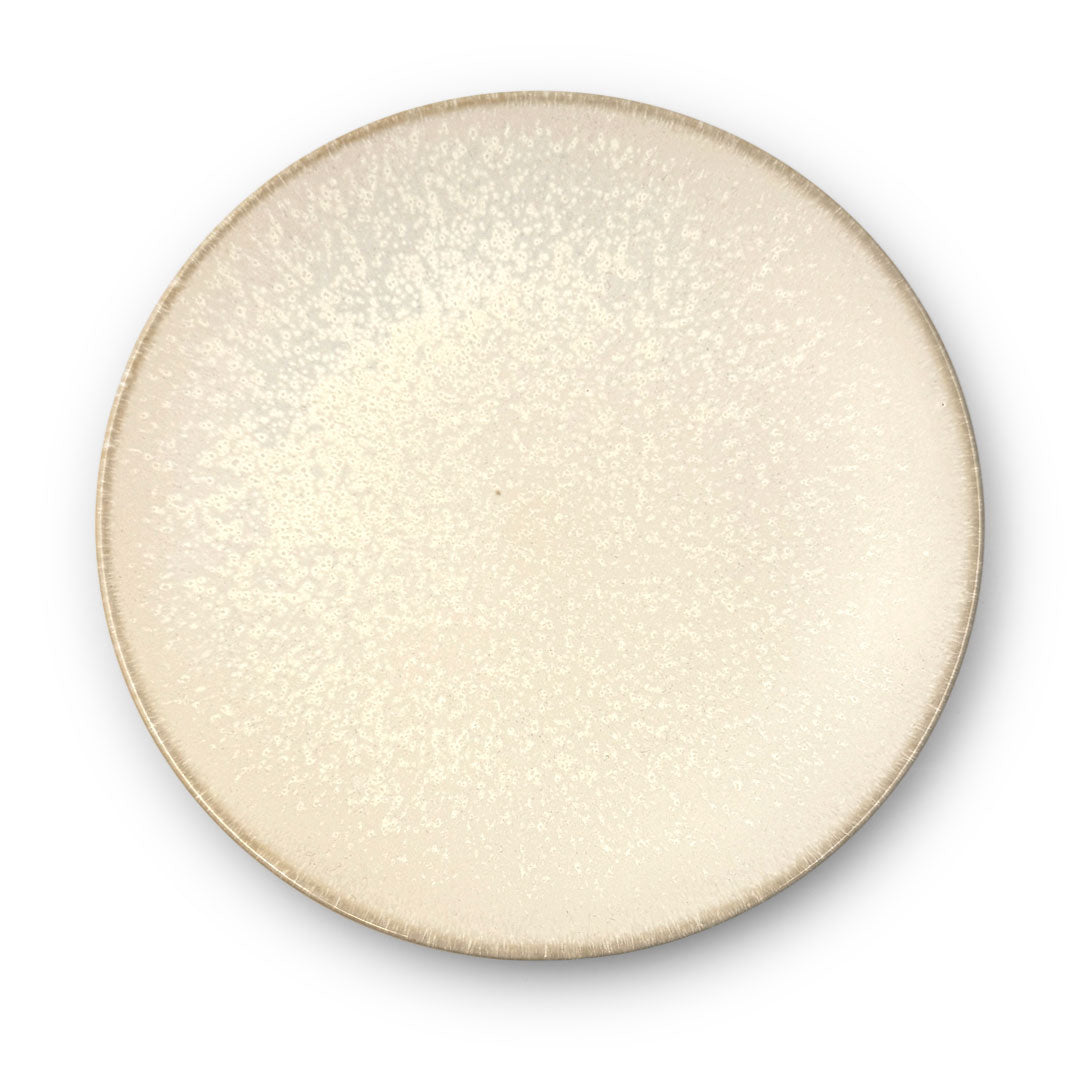Carita Hihaku Cloudy White Dinner Plate - 9.6 Inch Porcelain Dish for Elegant Dining, Wedding & Restaurant Use