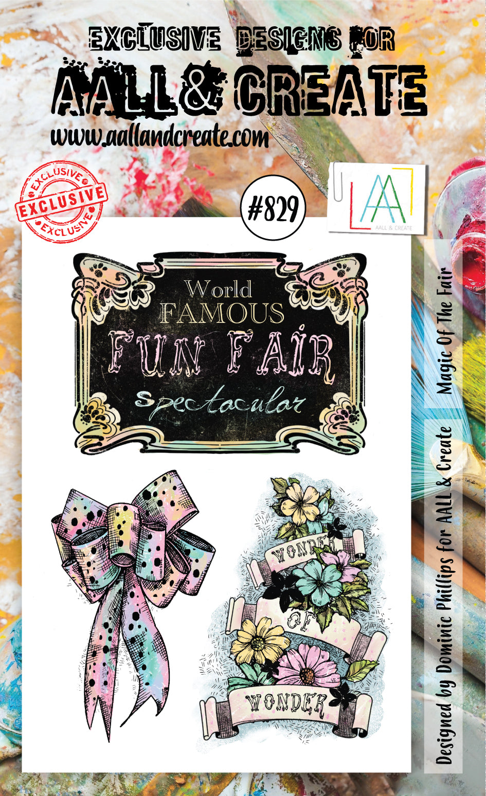 AALL and Create Stamp Set 829 - Magic Of the Fair - Scrapbooking, Card Making, DIY Craft Projects