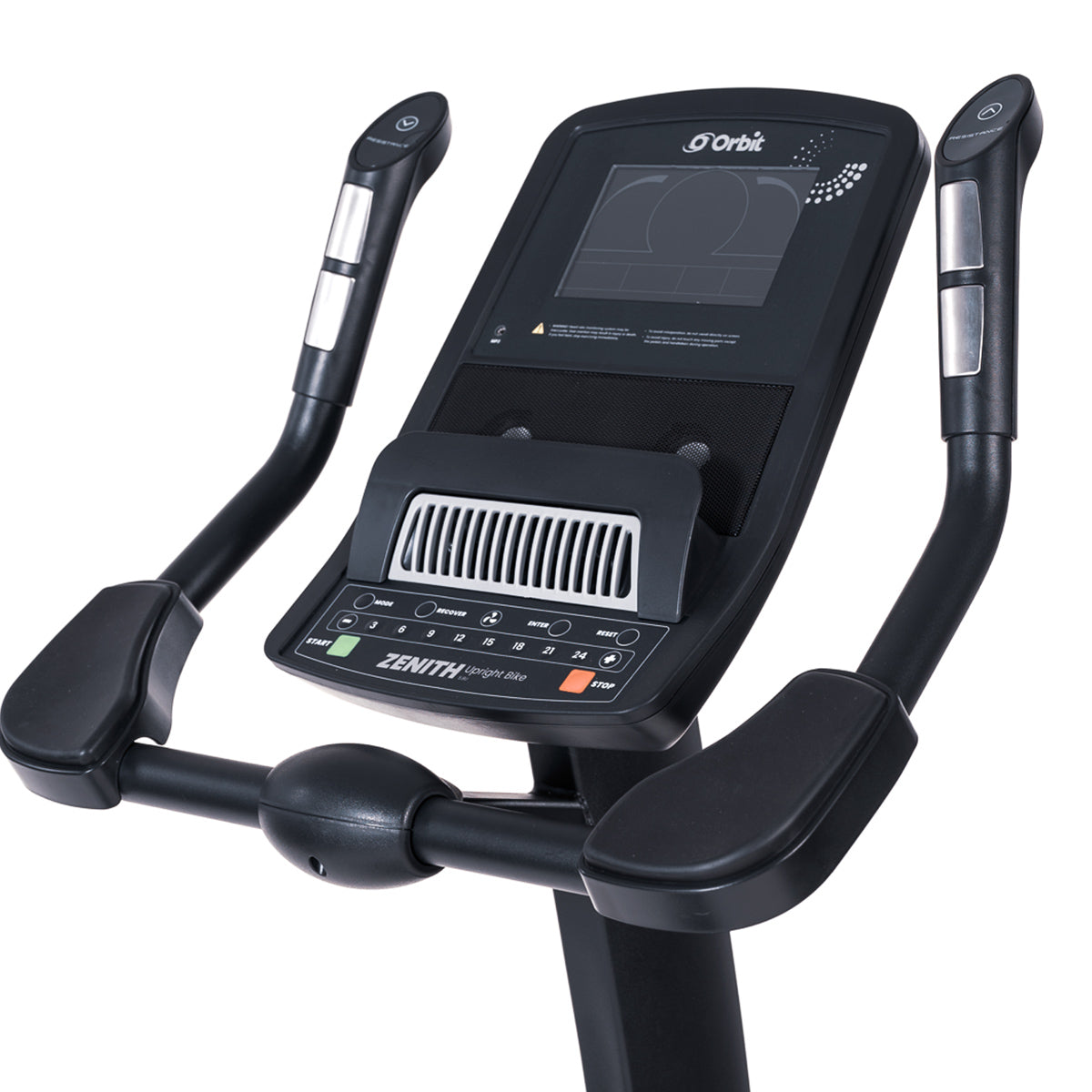 Orbit Zen Upright Exercise Bike for Home Gym - Quiet Magnetic Resistance Indoor Cycling Bike with LCD Monitor - Perfect for Cardio Workouts & Small Spaces