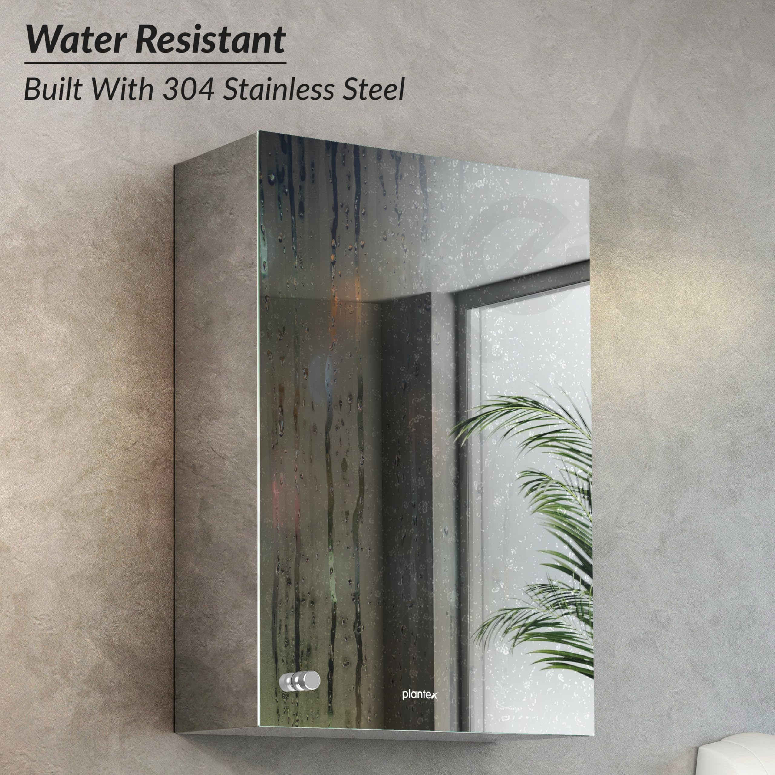 Premium Stainless Steel Bathroom Wall Cabinet with Mirror - 12x18 Inch Chrome Bathroom Organizer & Shelf for Wall - Perfect for Small Bathrooms, Vanities & Modern Home Decor