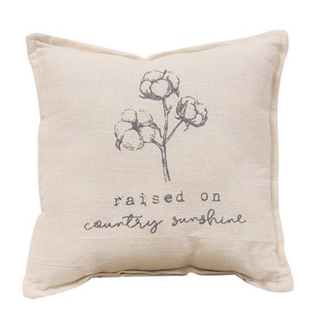 Country Sunshine Pillow - Soft & Supportive Cotton Pillow for Home, Bedroom & Travel - Perfect for Side Sleepers, Neck Pain Relief & Cozy Comfort