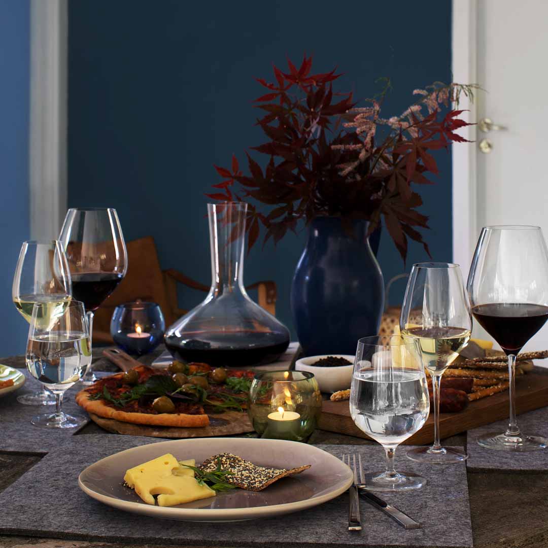 Premium Cabernet Low Stem Tumbler Set of 6 - Elegant Wine Glasses for Red Wine - Perfect for Dinner Parties, Wine Tasting & Home Entertaining