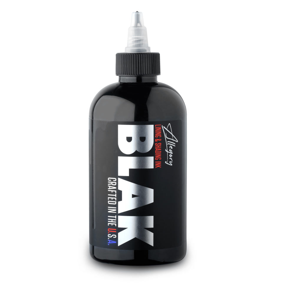 Allegory BLAK Professional Lining & Shading Tattoo Ink - Premium Black Ink for Tattoo Artists & Permanent Makeup - Ideal for Fine Lines, Shading & Cosmetic Tattooing