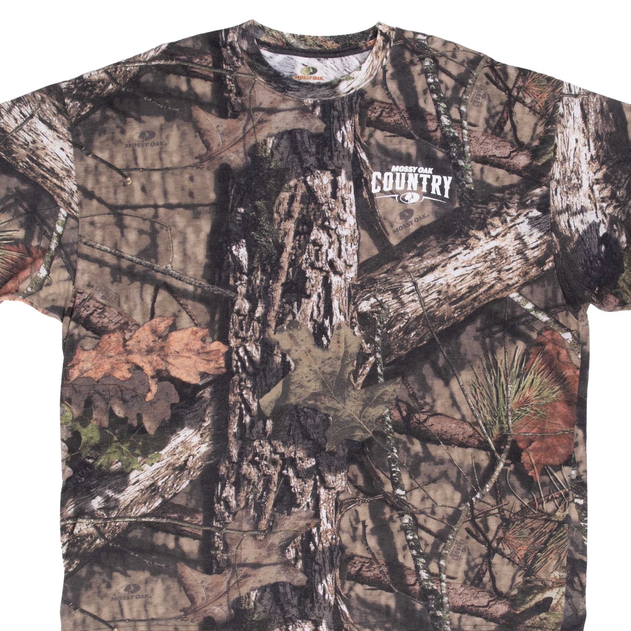 Vintage Hunting Mossy Oak Break Up Country Camo T-Shirt for Men - 2XL Size - Comfortable & Durable Outdoor Apparel for Hunting, Fishing, and Camping