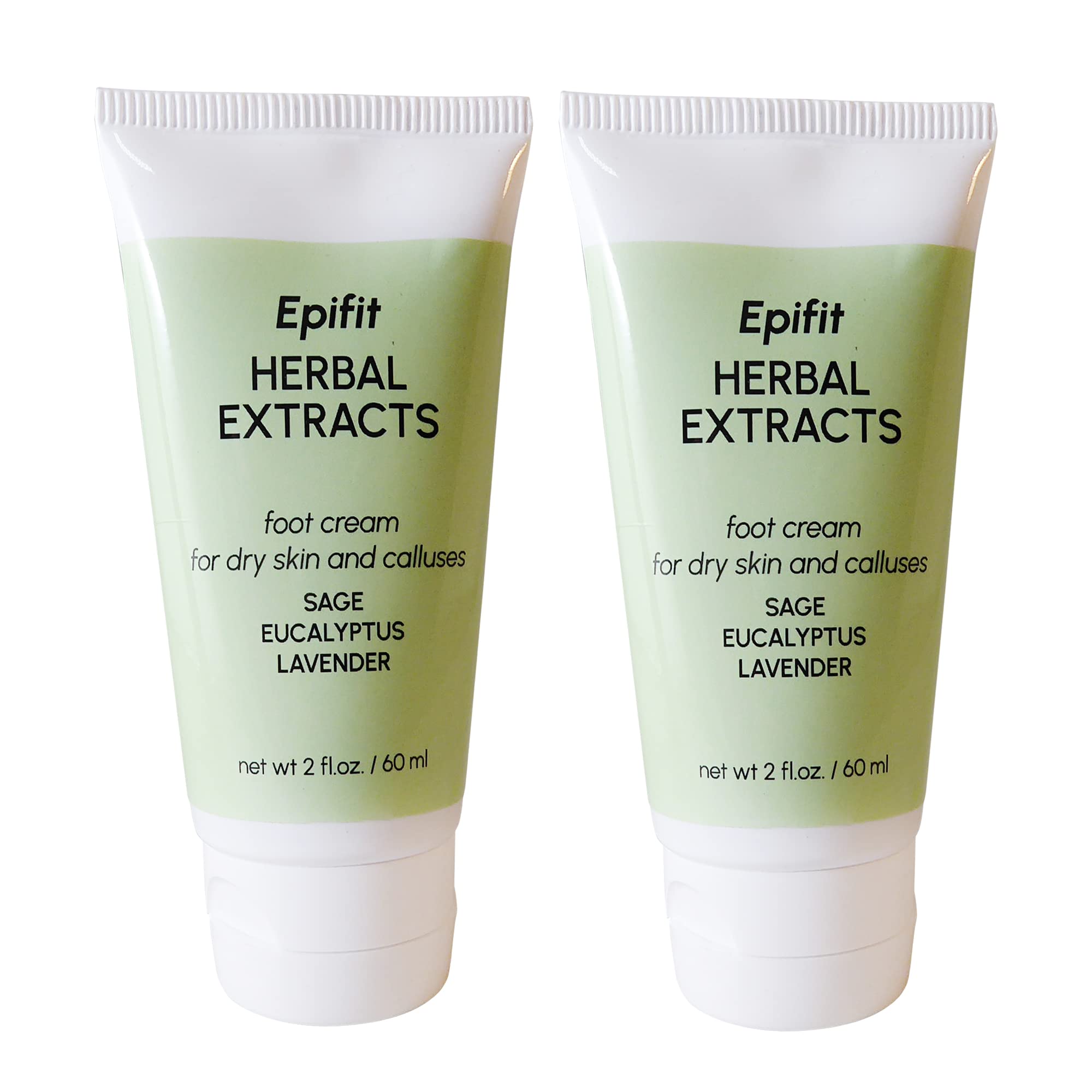 Natural Aromatherapy Foot Cream with Rosemary, Lavender & Eucalyptus - 2oz (2-Pack) | Moisturizing Foot Care for Dry Cracked Heels | Perfect for Spa Night, Post-Workout Recovery & Relaxation