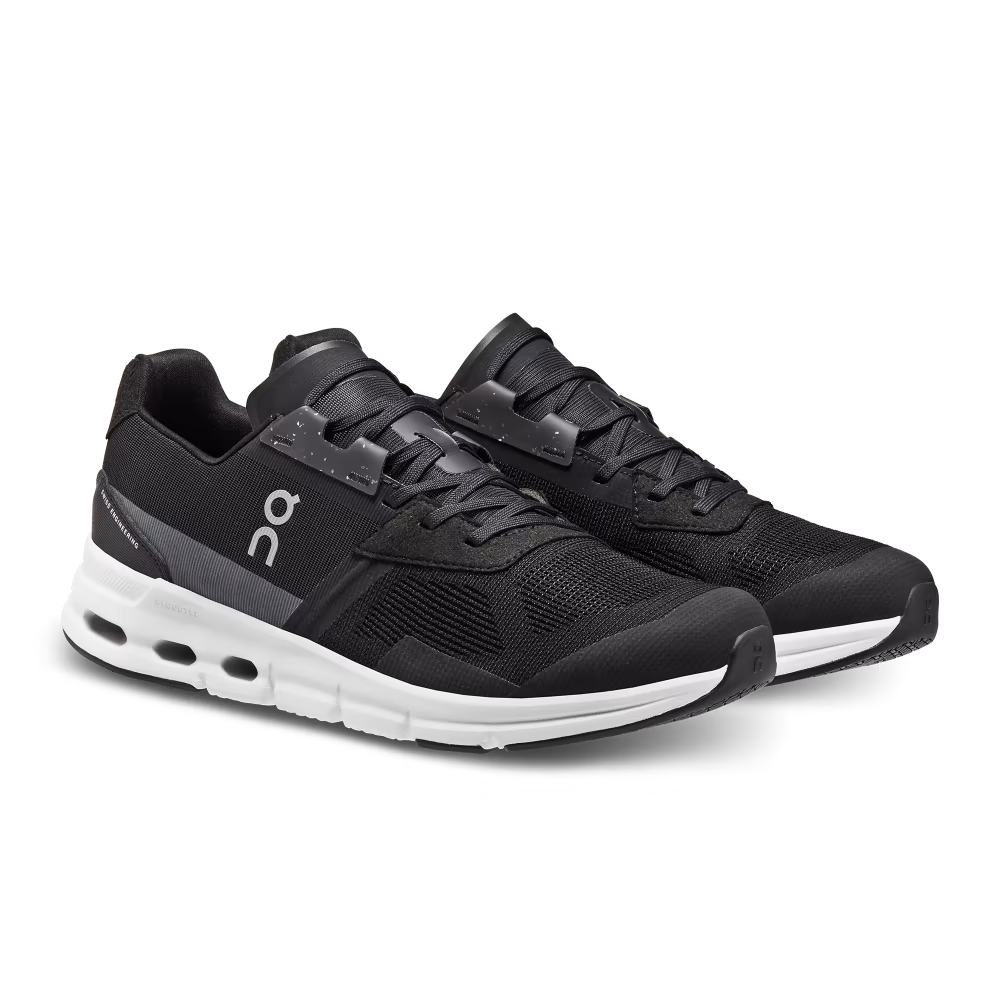 On Running Men's Cloudrift Running Shoes - Lightweight & Breathable Black/White for Road Running, Jogging & Gym Workouts