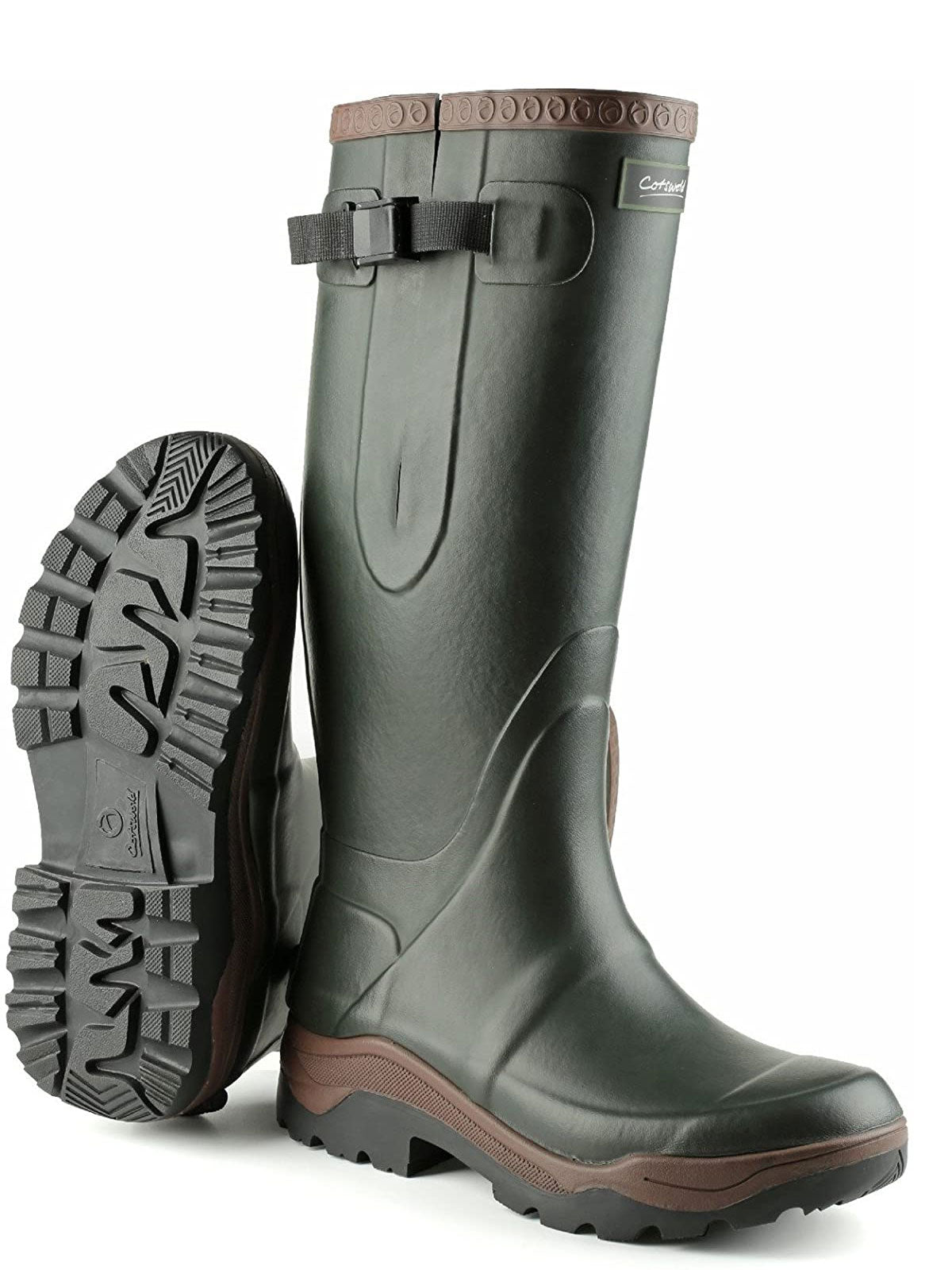 Cotswold Compass Rubber Neoprene Lined Wellingtons - Waterproof Rain Boots for Women & Men - Perfect for Gardening, Hiking, and Outdoor Adventures