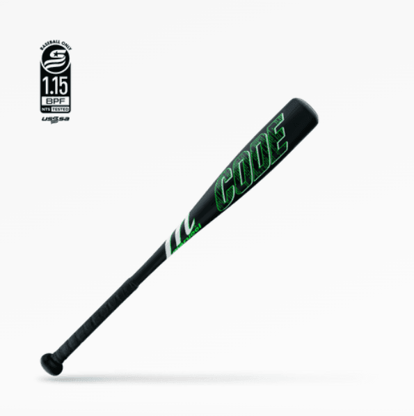 Marucci Code Junior Big Barrel 10 USSSA Baseball Bat - Lightweight Youth Baseball Bat for Kids & Teens - Perfect for Training, Games & Tournaments