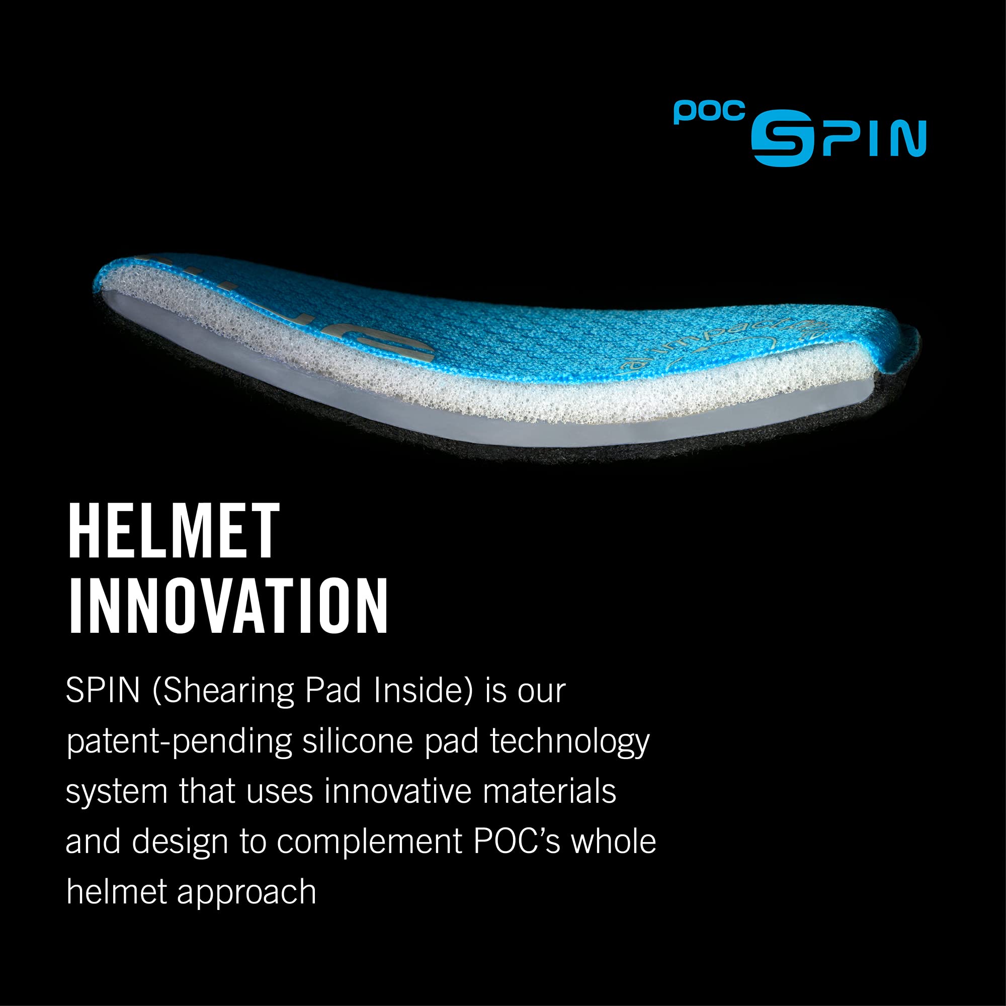 POC Ventral Air Spin Bike Helmet - Lightweight, Ventilated, MIPS Protection - Uranium Black Matte (Size S) - Ideal for Road Cycling, Mountain Biking & Commuting
