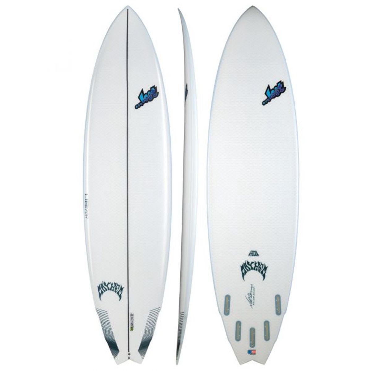 Libtech Lost Crowd Killer 7'2 Surfboard - FCSII Compatible Performance Shortboard for All Wave Conditions | Perfect for Beach Breaks, Point Breaks & Competitive Surfing