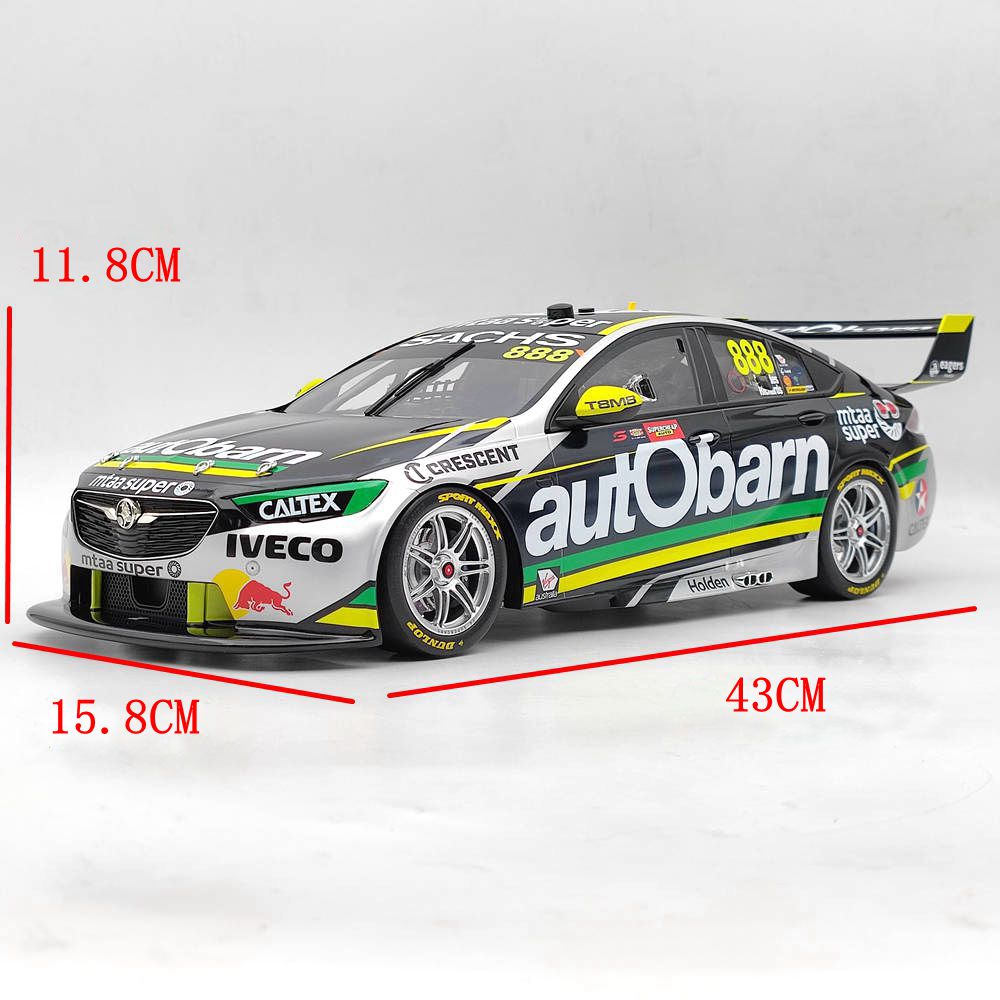 1/12 Scale Holden ZB Commodore Supercar 2018 Bathurst 1000 Winner #888 Resin Model Car - Collectible Diecast Racing Toy Gift for Adults & Kids - Perfect for Display, Racing Enthusiasts, and Car Decor