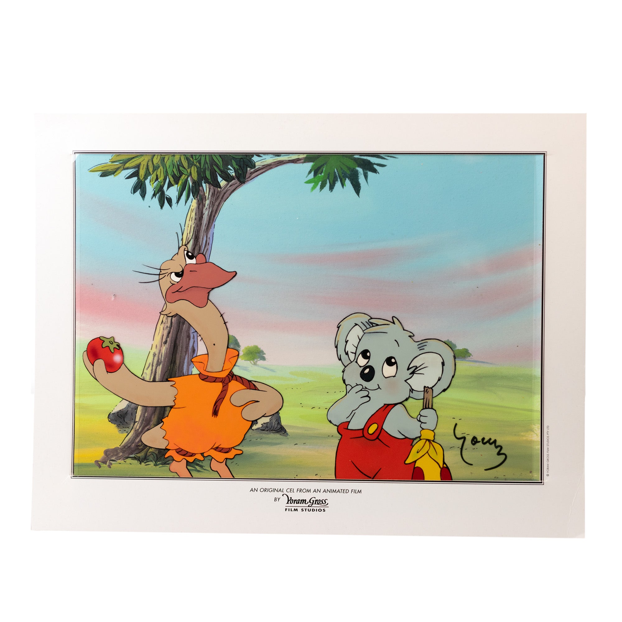 Original Yoram Gross Film Cel - Authentic Collectible Animation Art (Various Designs) - Perfect for Disney Fans, Animation Enthusiasts & Home Decor