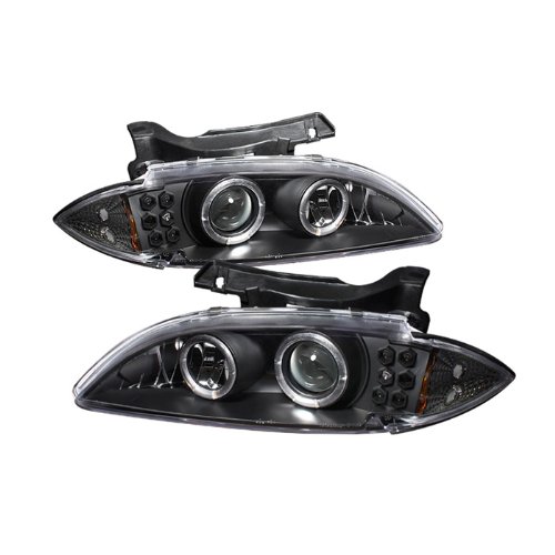 95-99 Chevy Cavalier LED Halo Headlights - Black/Clear Lens for Enhanced Night Visibility & Style | Perfect for Street Racing & Custom Car Upgrades