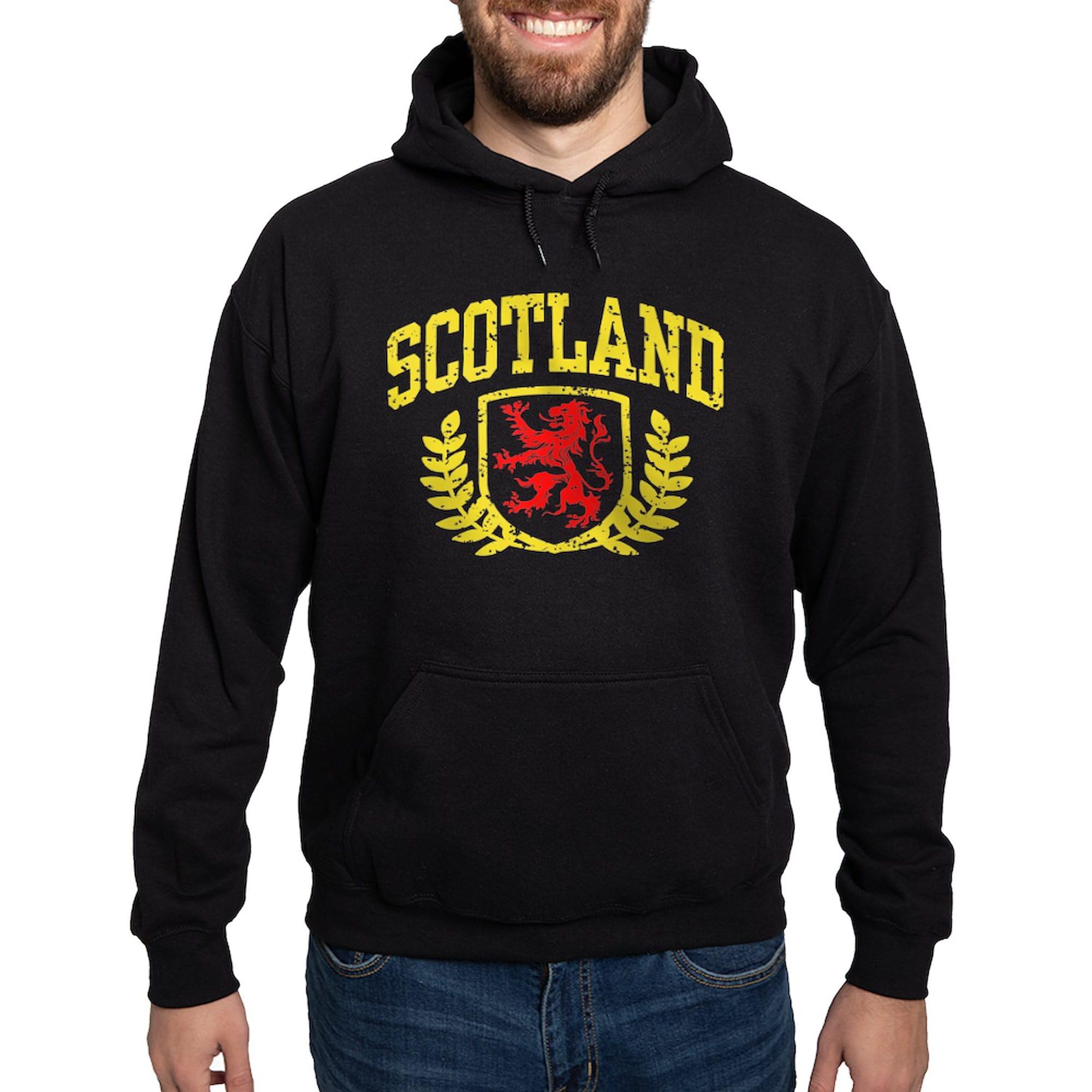 Scotland Hoodie for Men - Dark Regular Fit Pullover Sweatshirt | CafePress | Perfect for Casual Wear, Outdoor Activities & Travel