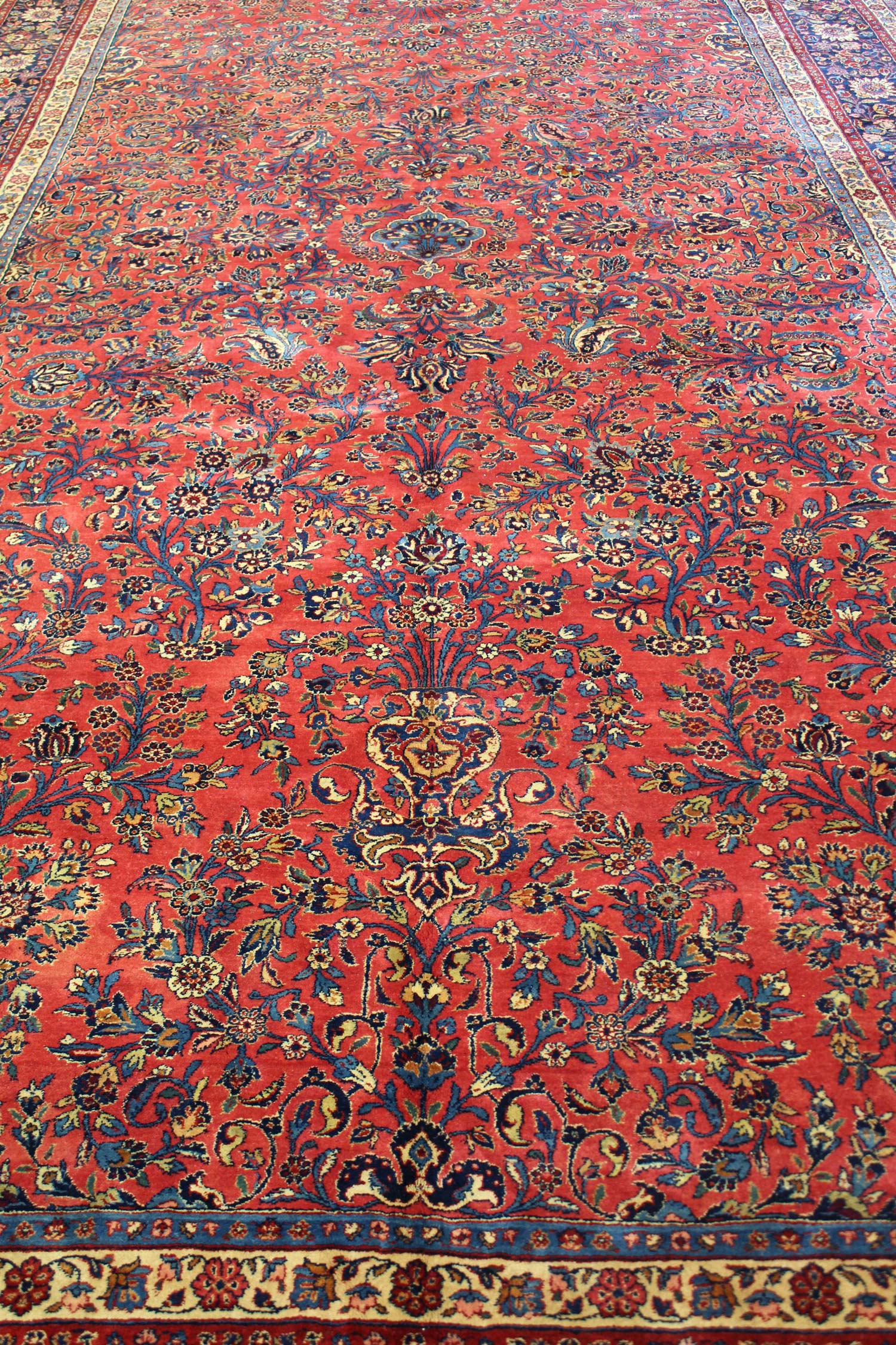 Antique Ekbatan Handwoven Traditional Persian Rug - Vintage Wool Carpet for Living Room, Bedroom & Home Decor - JF8399