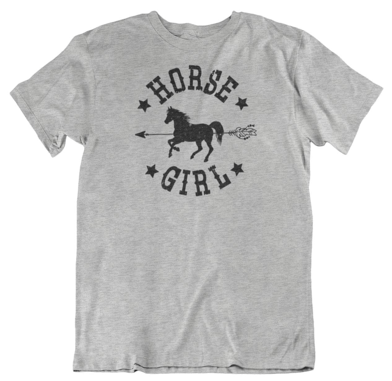 Trendy Horse Girl Print T-Shirt for Women & Girls - Perfect Gift for Birthday Parties, Equestrian Events & Casual Wear - Cute Animal Lover Apparel