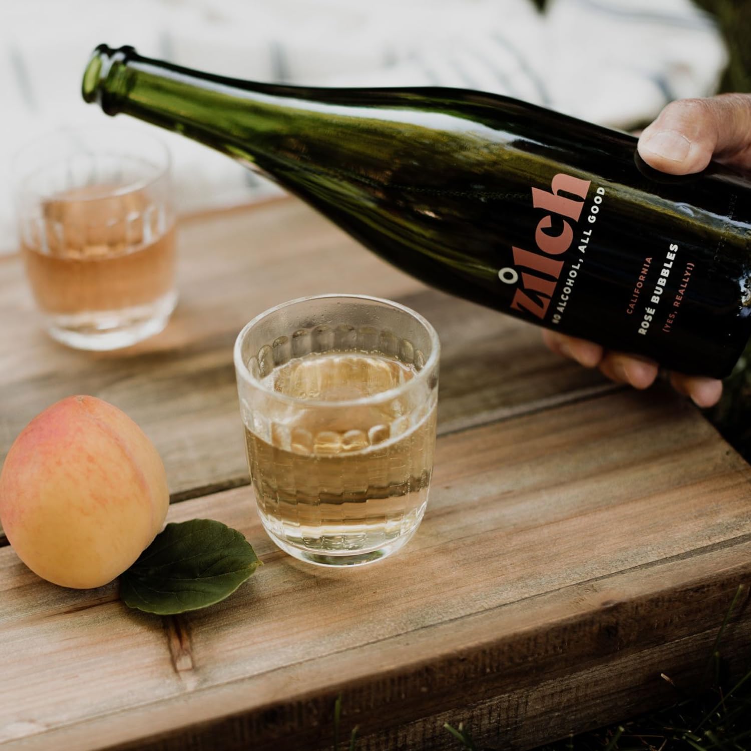 Premium Non-Alcoholic California Sparkling Rosé Wine - Zilch Alcohol-Free Rosé Bubbles | 6 Pack | Perfect for Celebrations, Weddings & Sober Social Events