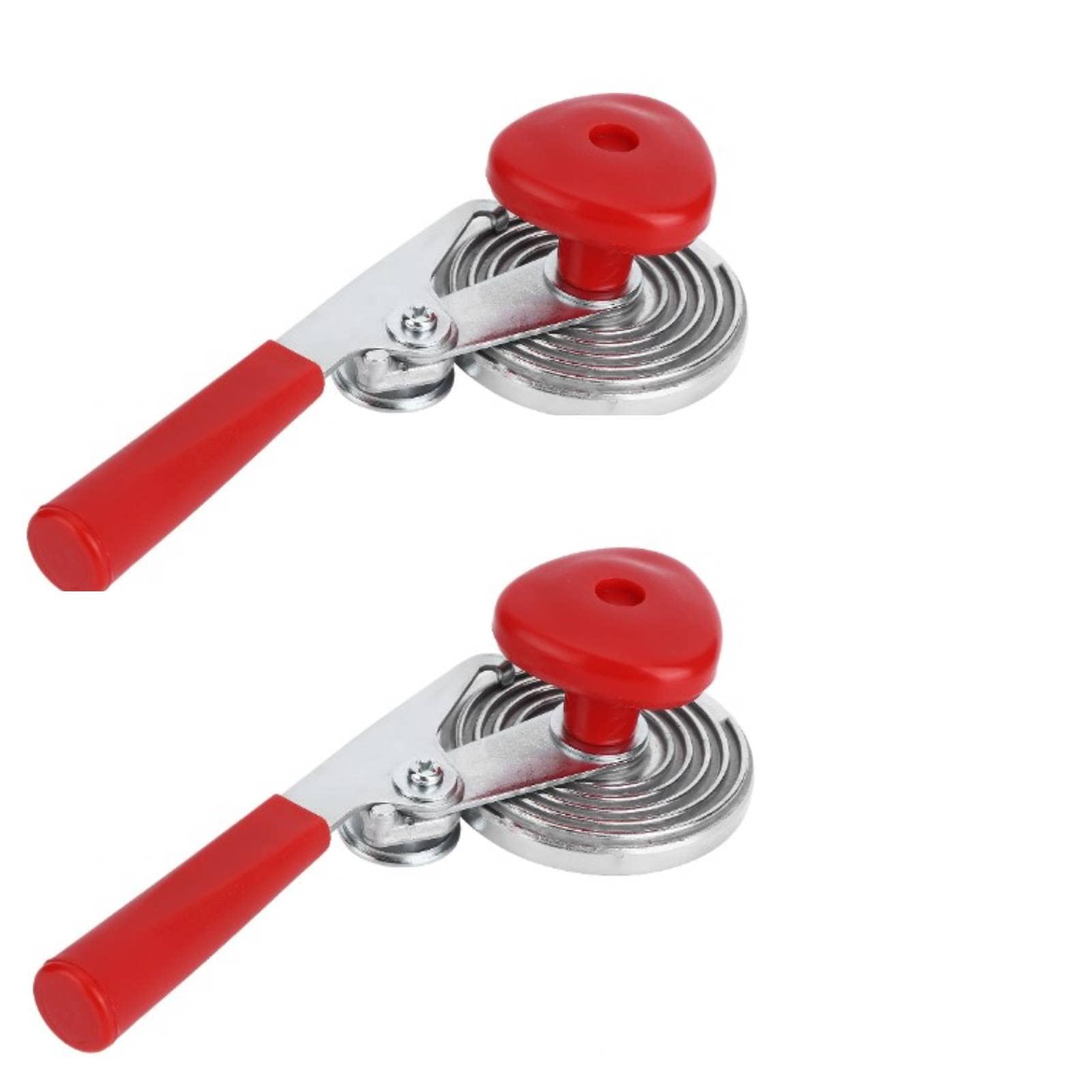 2PCS Manual Can Sealer - Red Handheld Seaming Machine for Glass Jars & Metal Cans | Iron Sealing Tool for Home Canning, Kitchen Storage & Food Preservation | Perfect for Homemade Jams, Pickles & Preserves