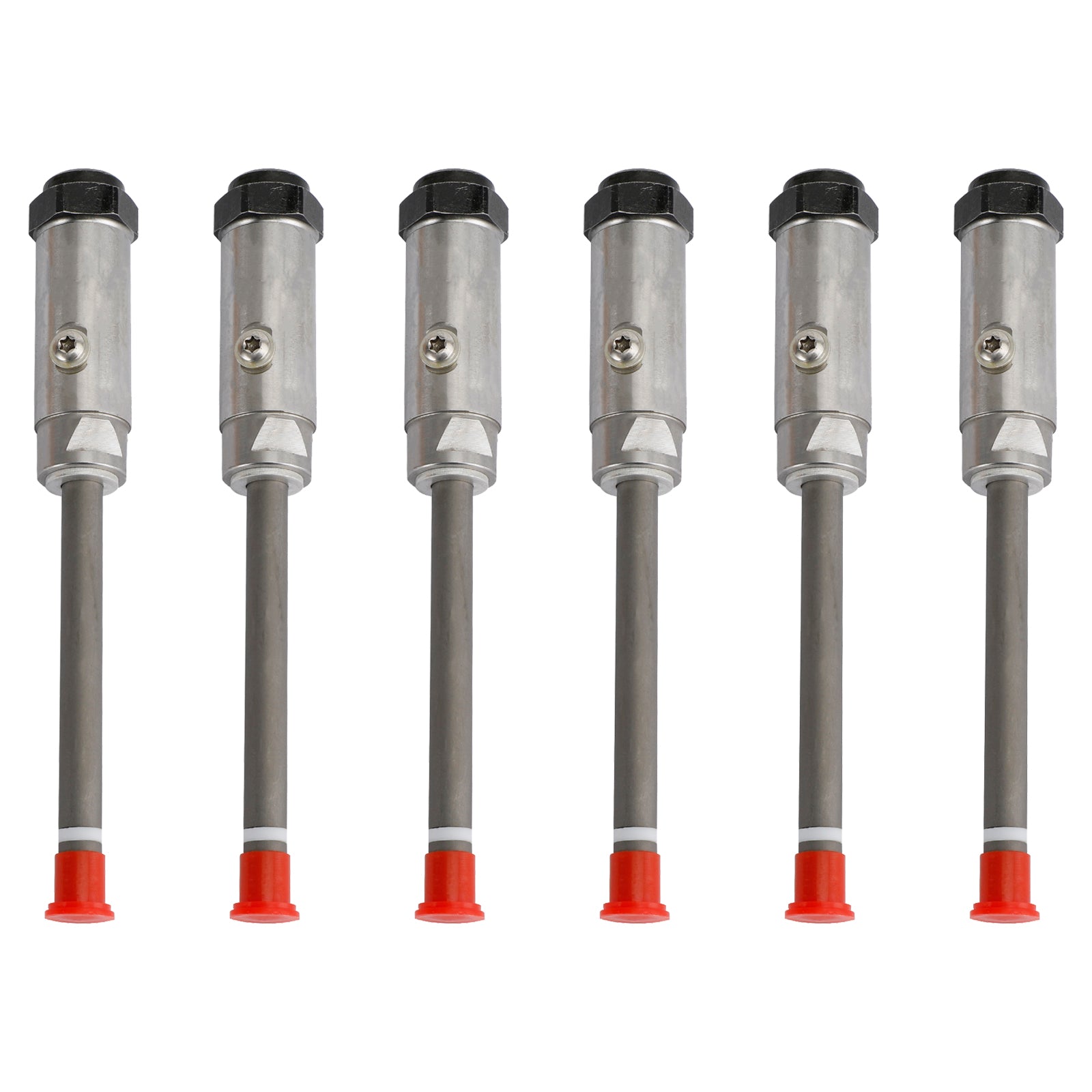 1/6 Sets 4W7018 Diesel Fuel Injector Pencil Nozzle for Caterpillar 3406B Engine - Replacement Part for Heavy-Duty Truck & Equipment Repair
