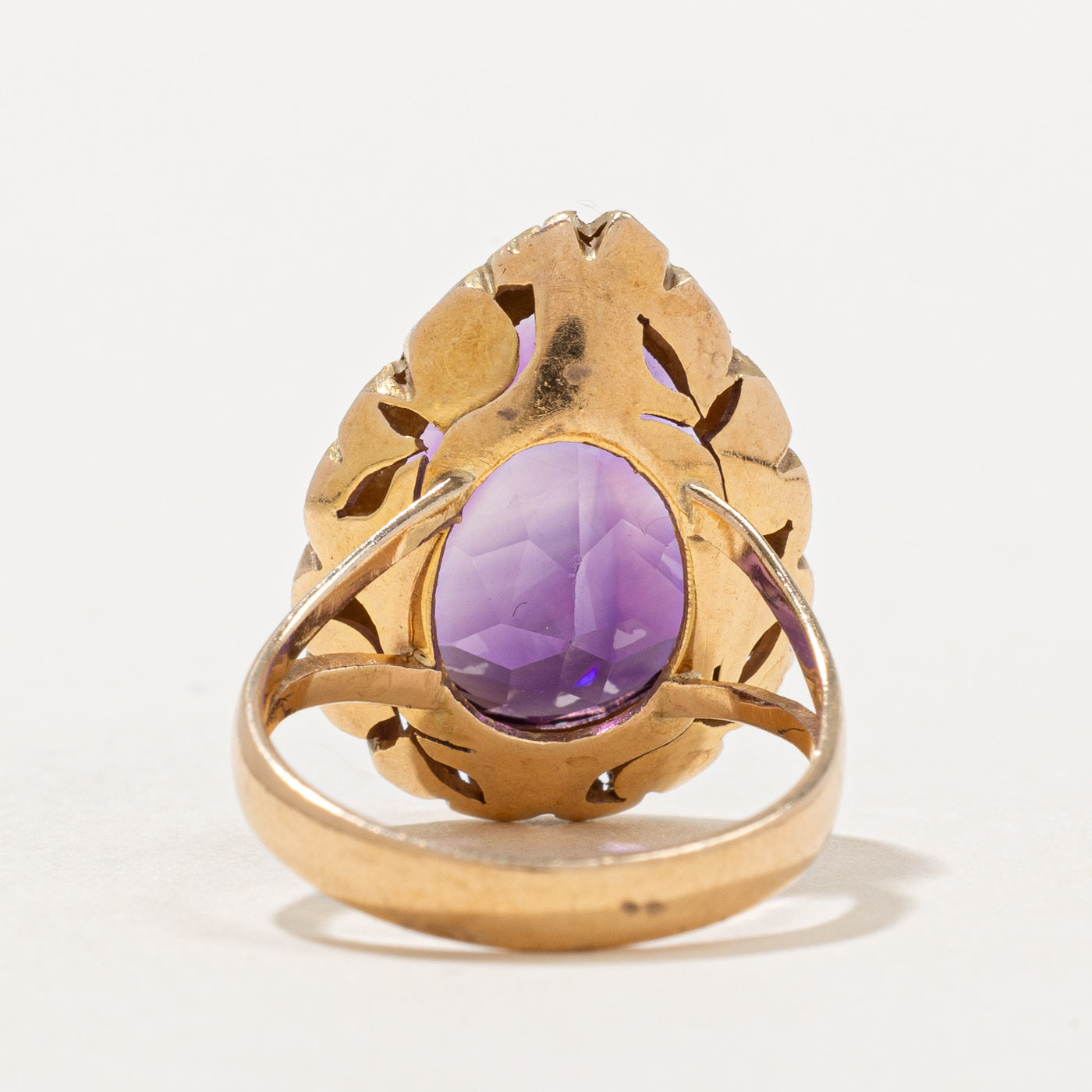 Exquisite 7.00ct Pear Cut Amethyst Cocktail Ring - Size 4.5 - Elegant Purple Gemstone Jewelry for Women - Perfect for Evening Parties, Weddings & Special Occasions