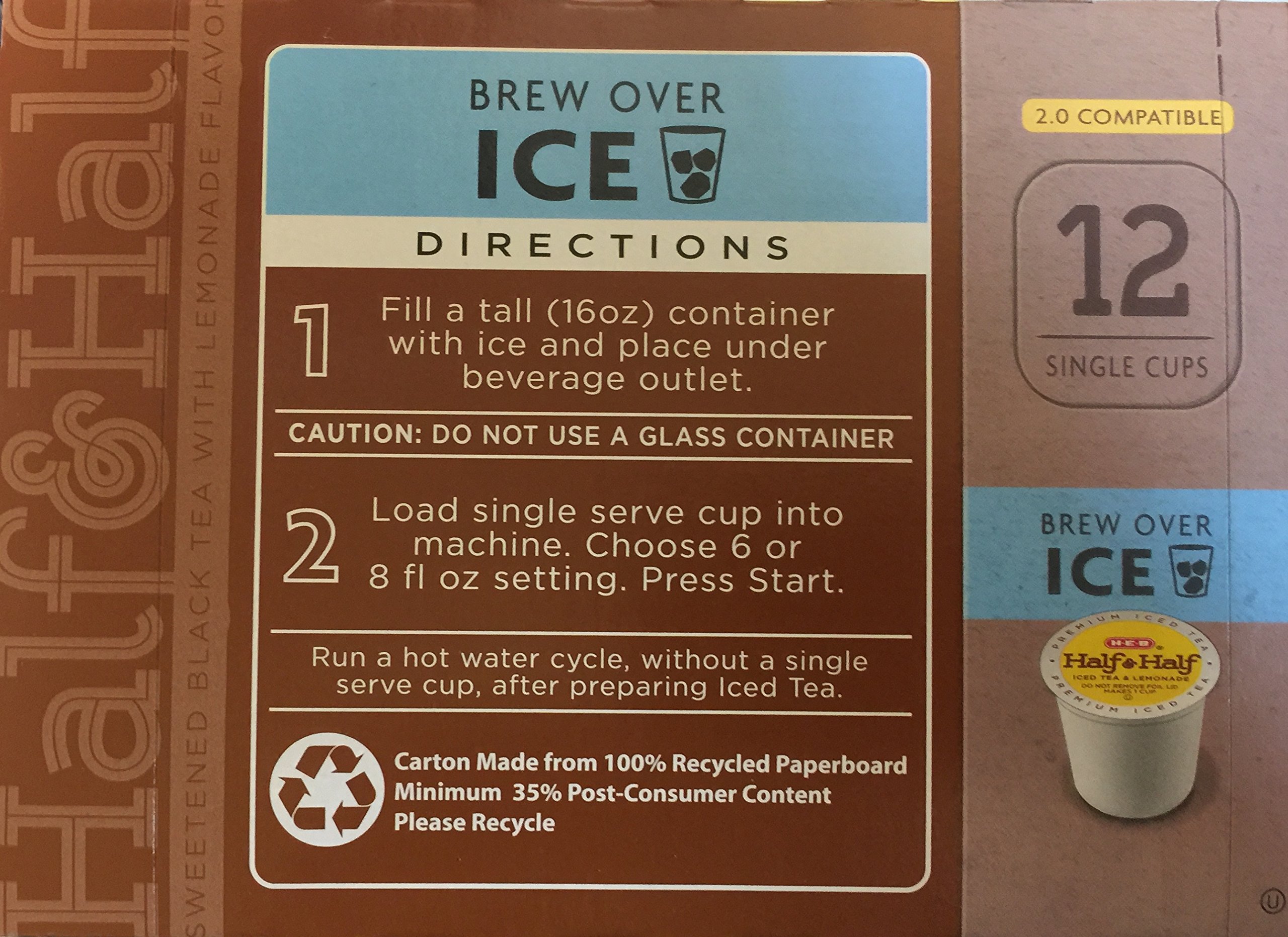 H.E.B. Half & Half Iced Tea and Lemonade Single Serve Cups - Refreshing Drink Mix for Summer, Parties & Office Break Rooms