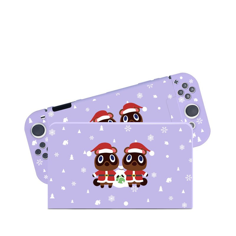 Timmy & Tommy Christmas Nintendo Switch Case - Protective Cover for Switch & Switch OLED - Holiday Gift for Animal Crossing Fans - Perfect for Gaming, Travel & Festive Decor