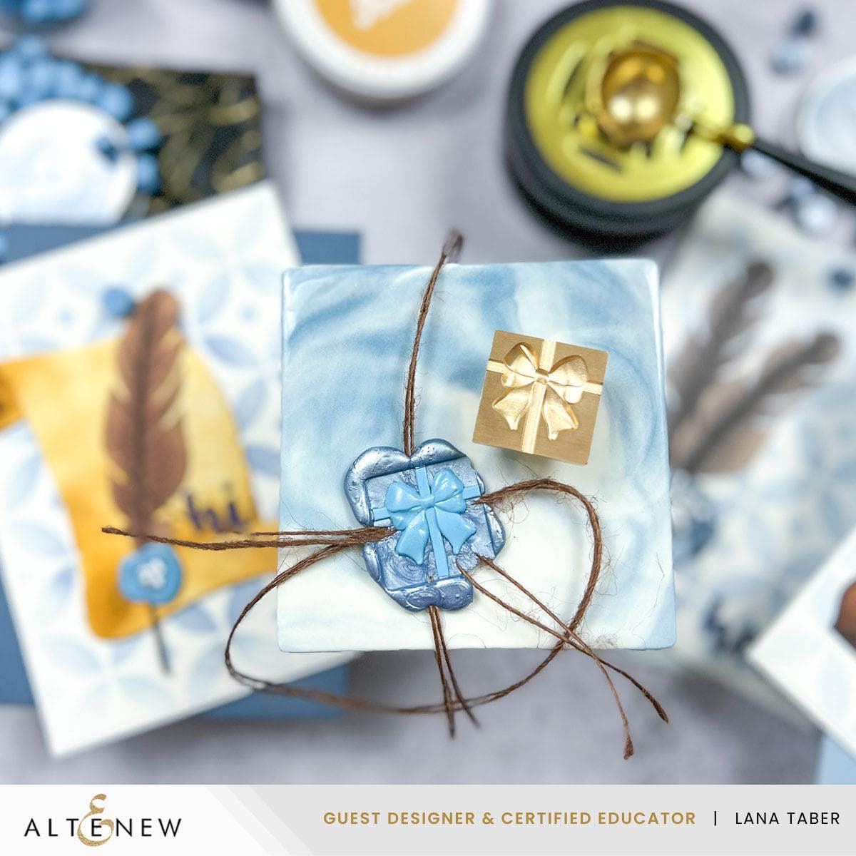 Personalized Wax Seal Stamp Kit for Gift Wrapping - Elegant Bow Design with Custom Initials - Perfect for Wedding Invitations, Scrapbooking & Handmade Greeting Cards