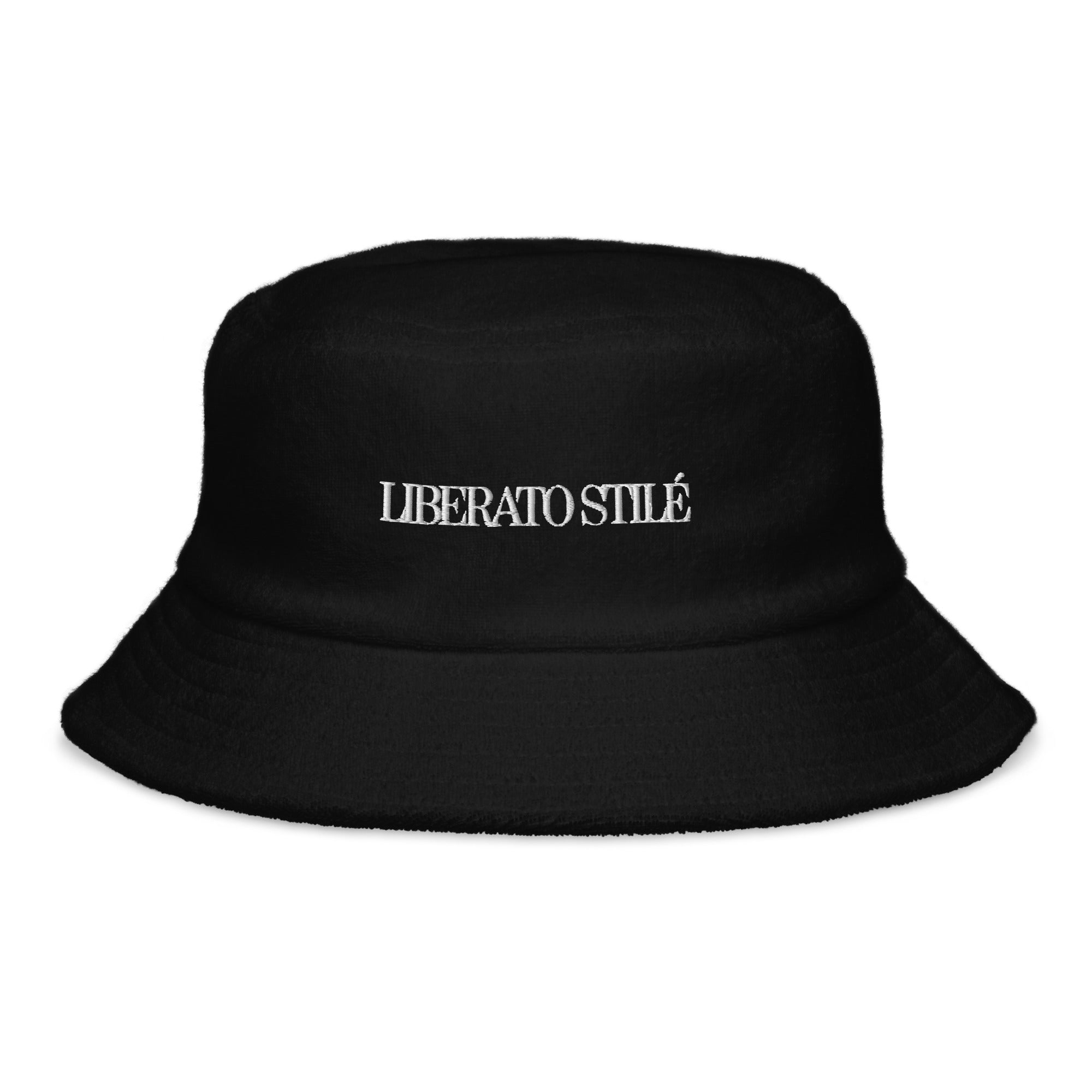 Liberato Stile Terry Cloth Bucket Hat for Men & Women - Soft Cotton Summer Sun Hat for Beach, Pool, Outdoor Activities