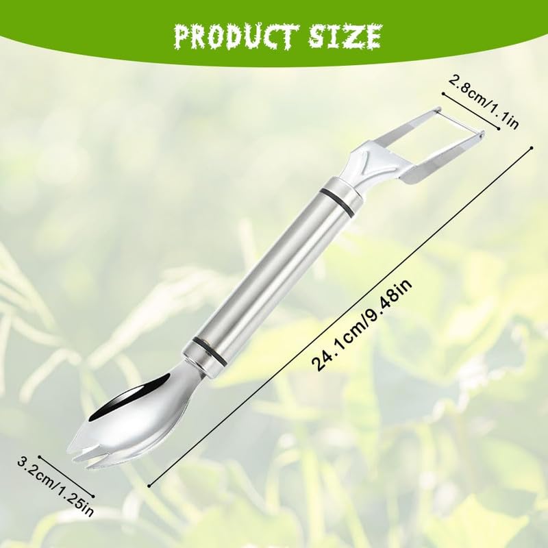 2-in-1 Stainless Steel Fruit Cutter & Watermelon Slicer - Dual Head Kitchen Tool for Watermelons, Pineapples & Melons - Durable Home Kitchen Gadgets (2-Piece Set) - Perfect for Summer BBQs, Picnics & Family Gatherings
