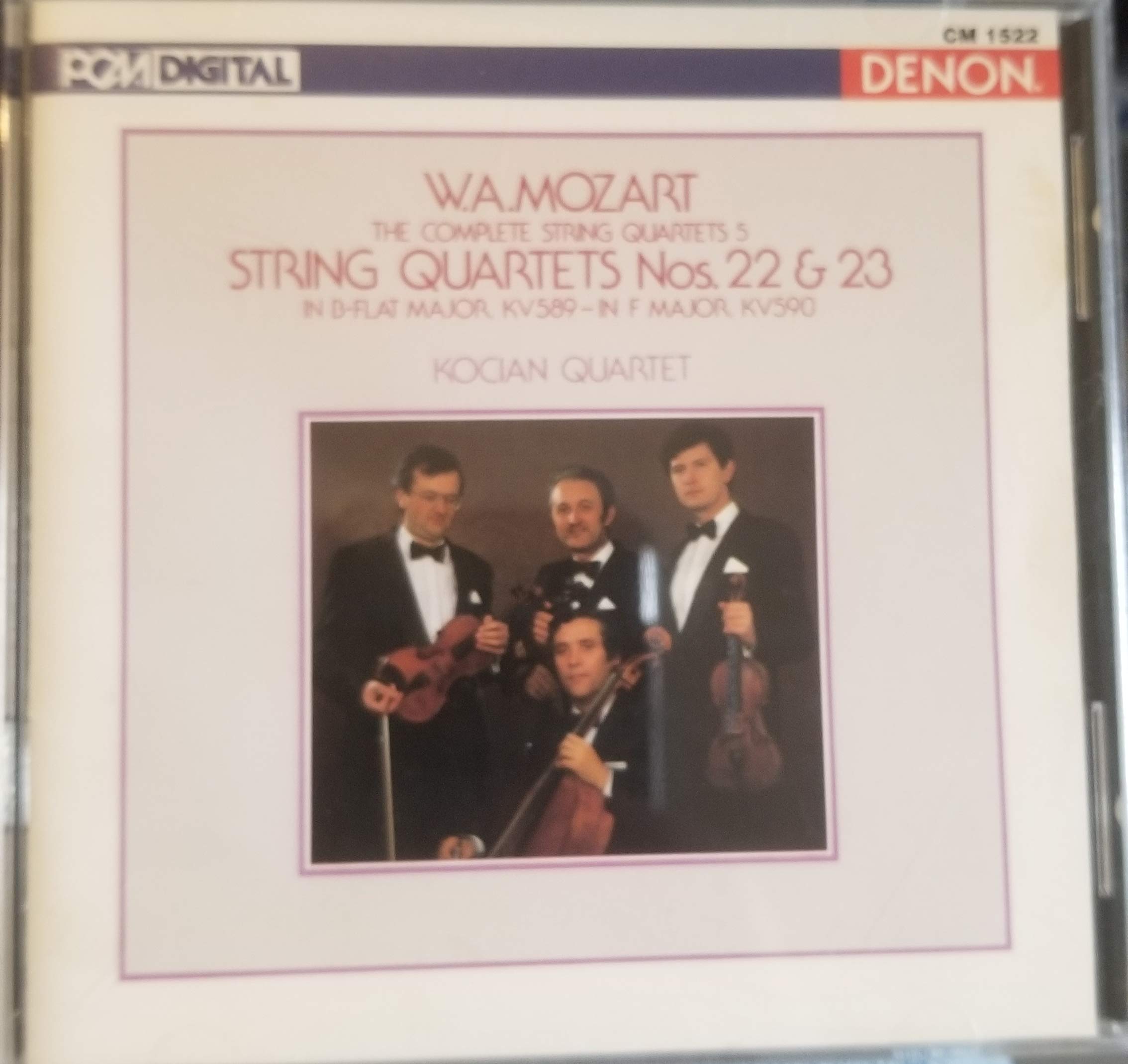 Mozart Complete String Quartets Nos. 22 & 23 - Classical Music CD for Relaxation, Study & Dinner Parties | Premium Quality Audio Recording