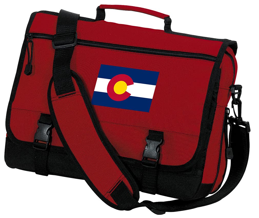 Colorado Flag Laptop Messenger Bag - Durable Computer Bag for Work, Travel & School